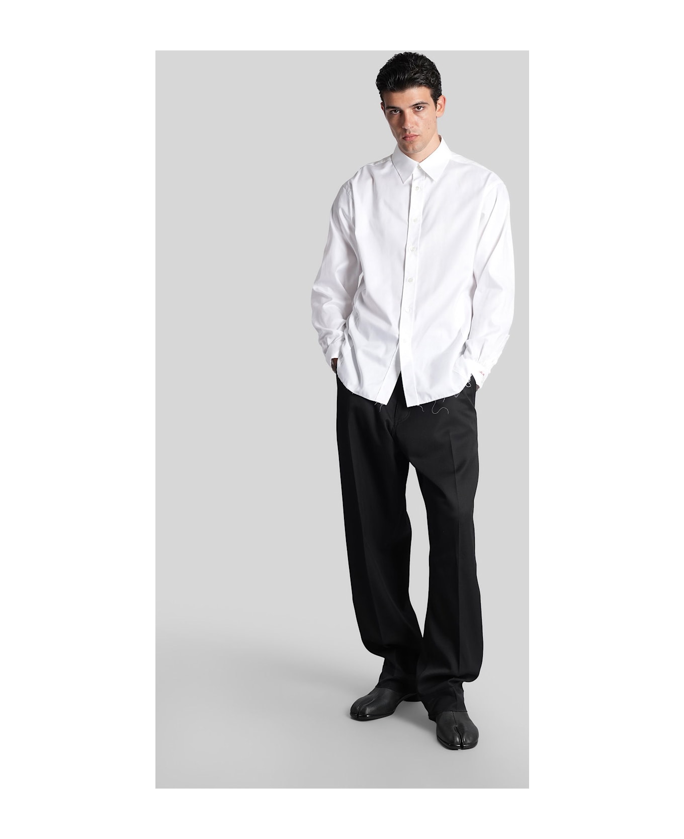 Maison Margiela Shirt In White Cotton - white