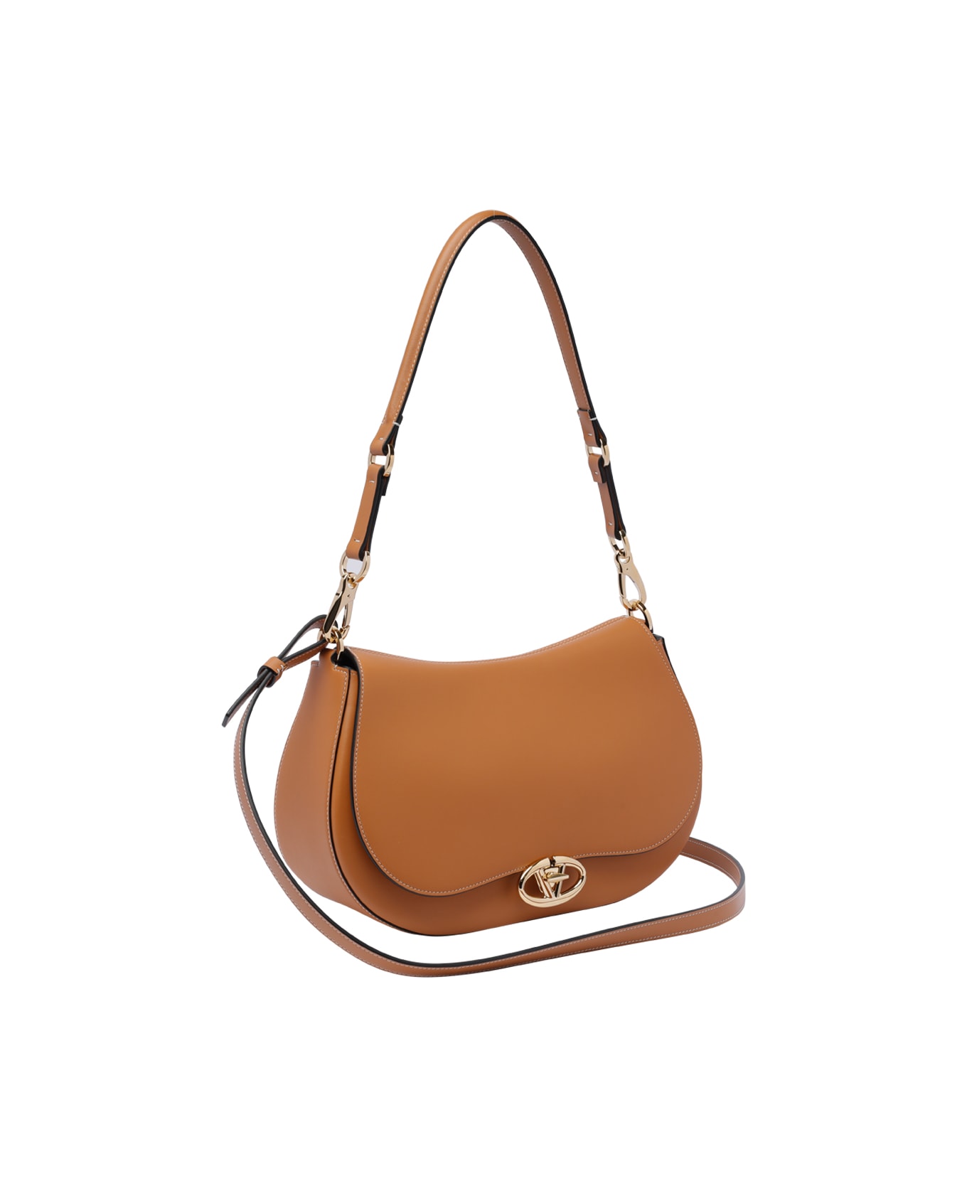 Valentino Garavani Valentino Ohval Shoulder Bag - Beige