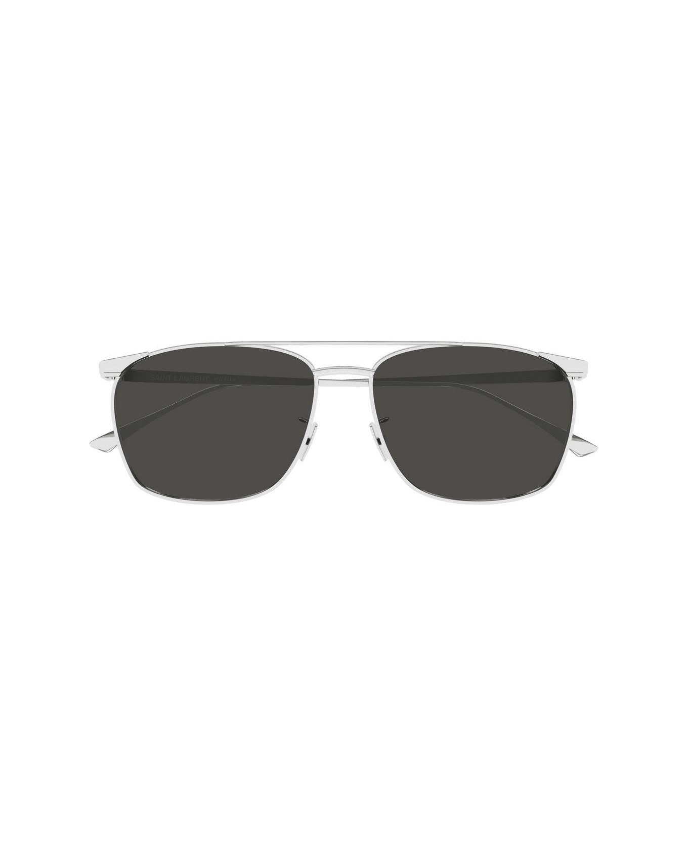 Saint Laurent Pilot-frame Sunglasses - Silver grey