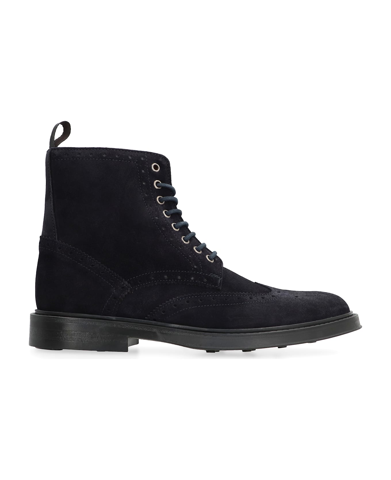 Bruno Magli Leather Lace-up Boots - blue