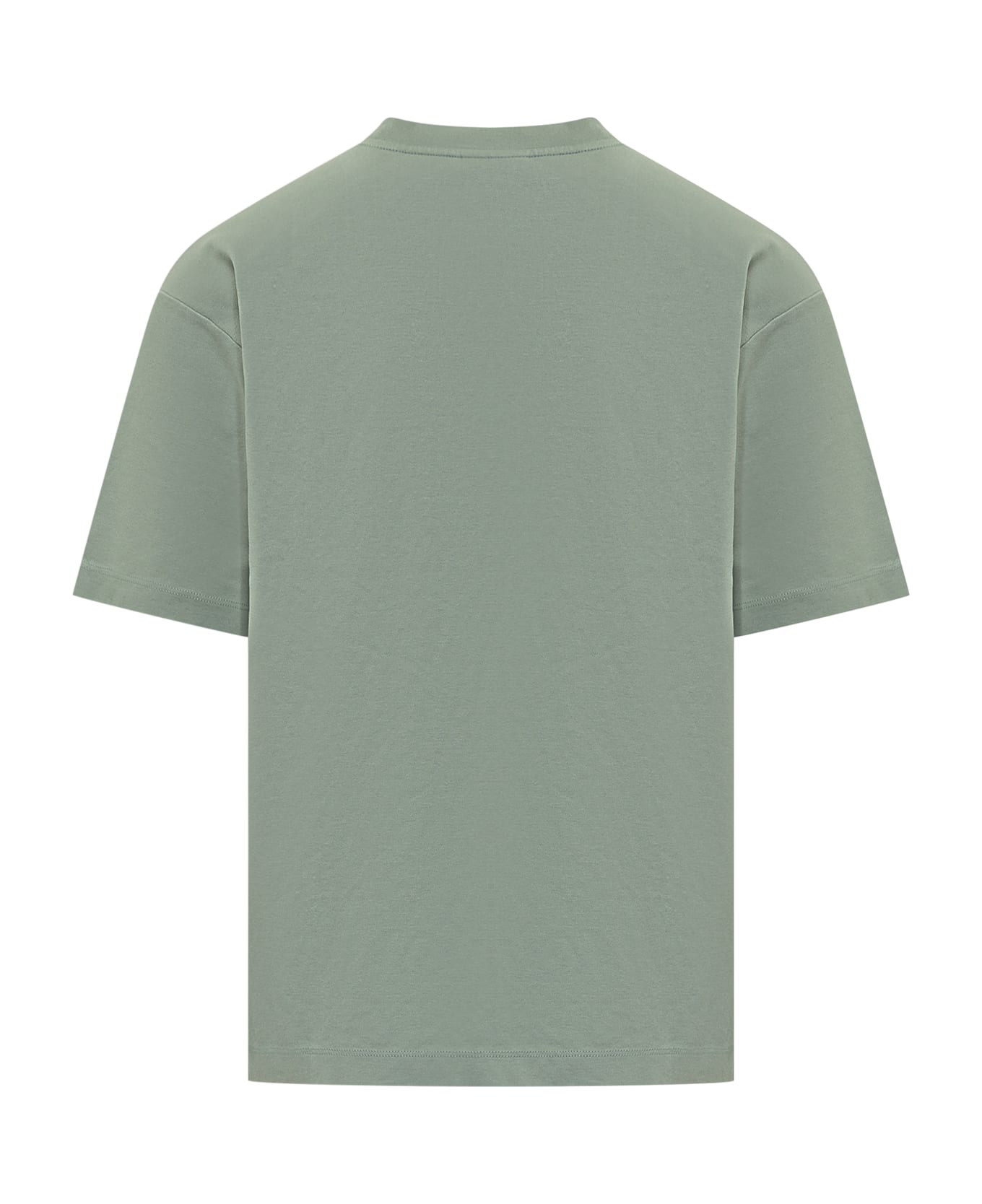 Drôle de Monsieur T-shirt With Logo - WATER GREEN