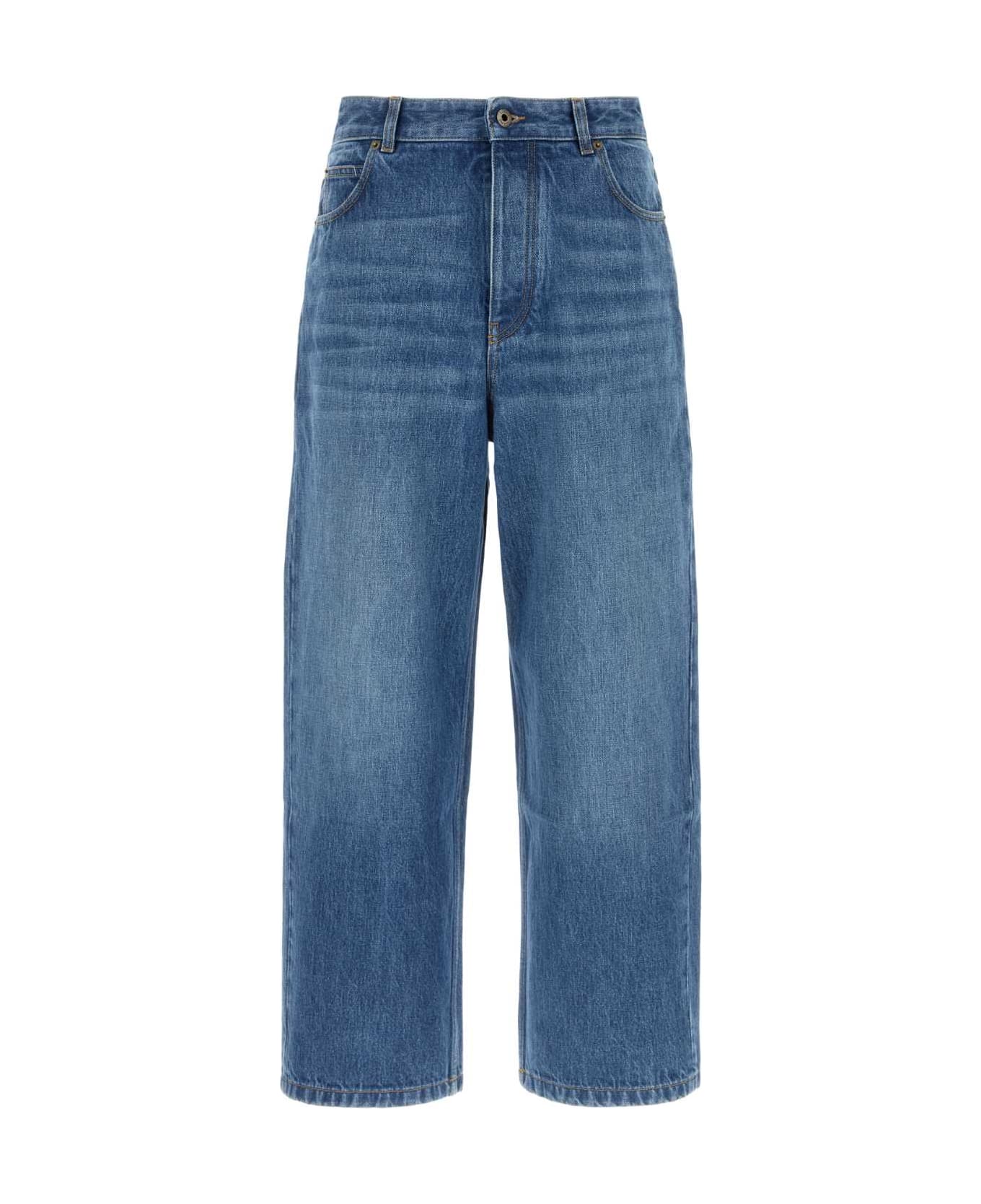 Loewe Denim Wide-leg Jeans - VINTAGEBLUE