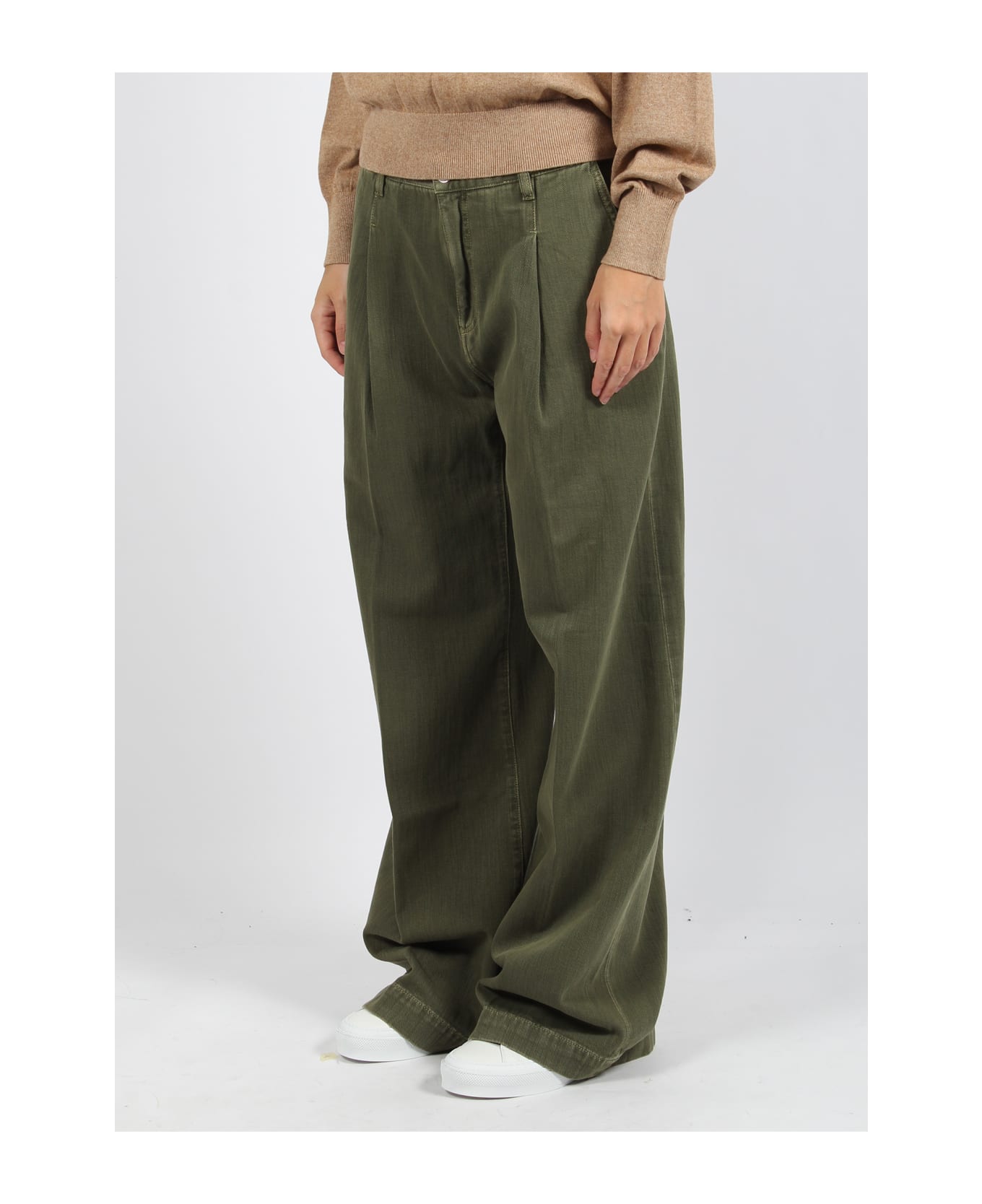 Nine in the Morning Ottavia Wide Jeans - Green