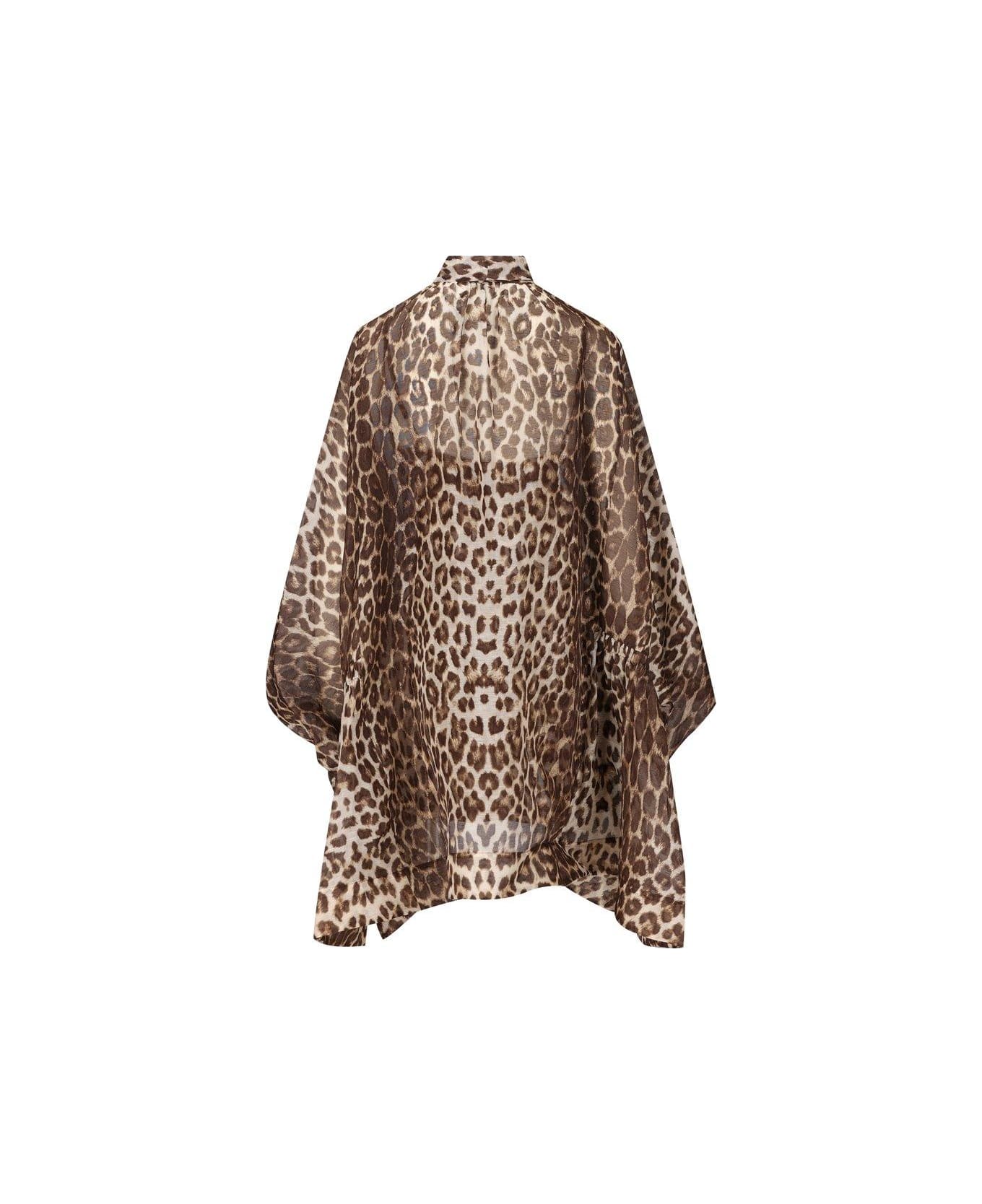 Zimmermann Illustration Billow Mini Dress - Brown