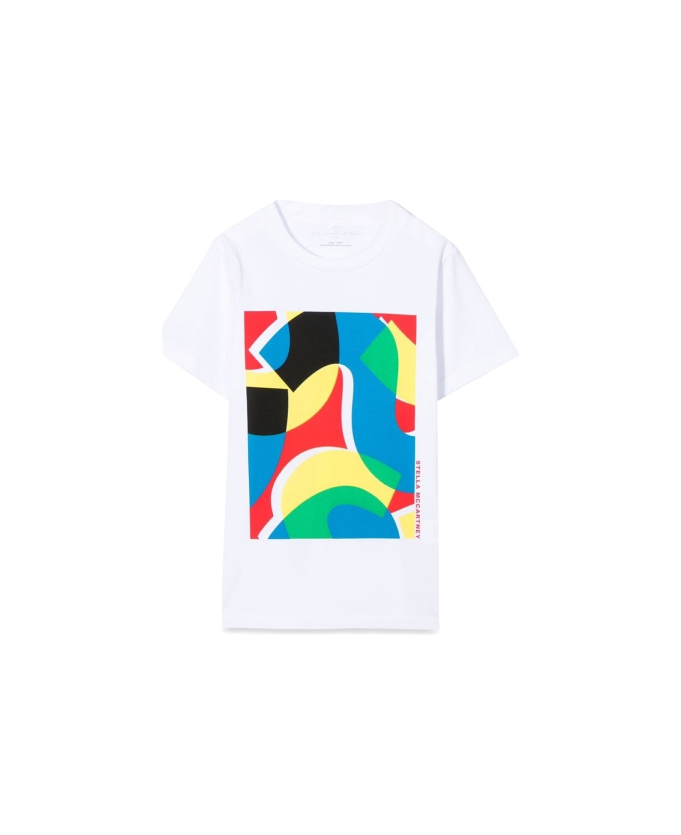 Stella McCartney Kids T-shirt Frame Colors - WHITE Tシャツ＆ポロシャツ