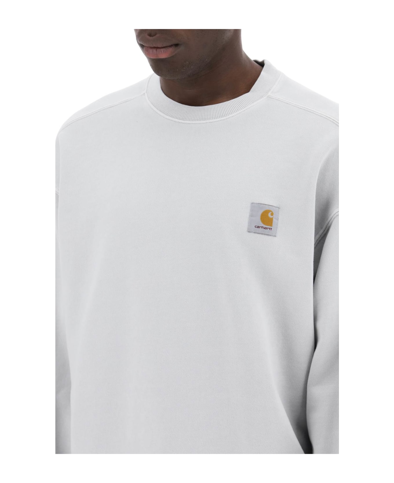 Carhartt Nelson Crew-neck Sweatshirt - Ye.gd Sonic Silver Garment Dyed