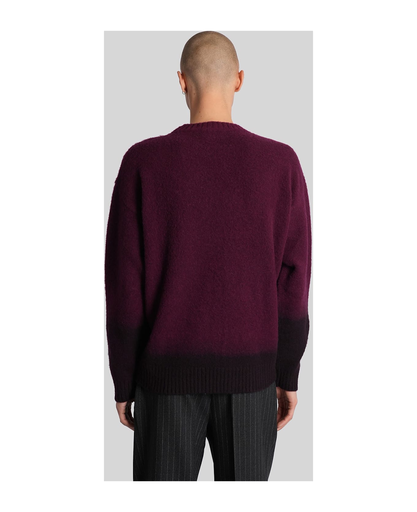 Paura Asia Knitwear In Bordeaux Wool - bordeaux