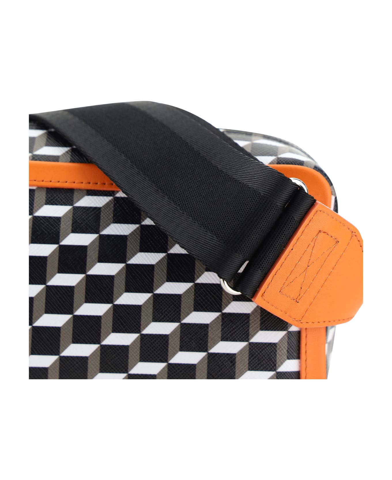 Pierre Hardy Cube Box Shoulder Bag - Black/white/orange