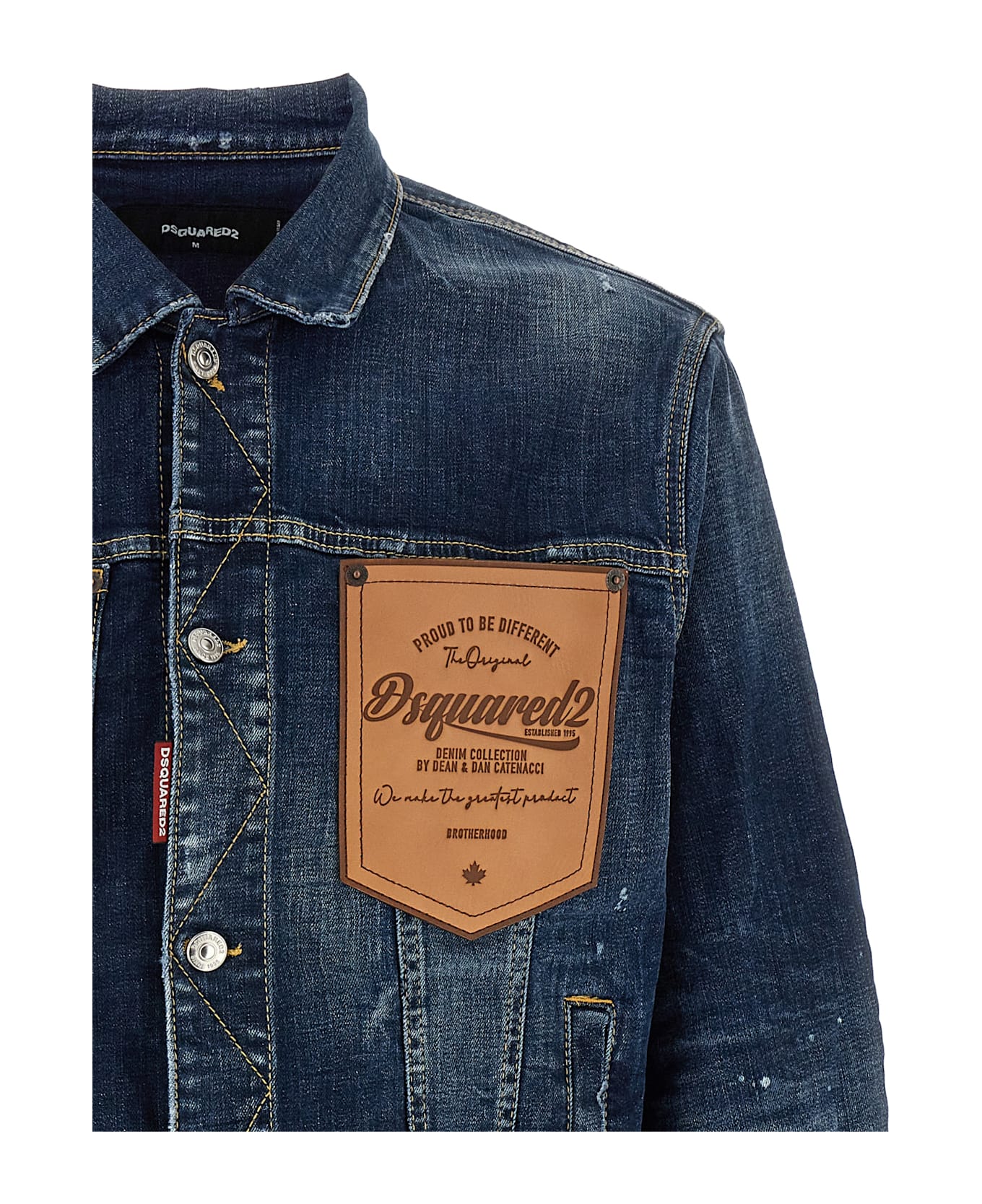 Dsquared2 'dark Perfect Wash Over' Jacket - Blue