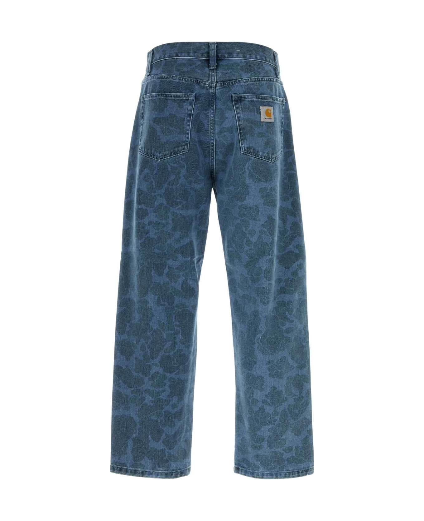Carhartt Printed Denim Duck Landon Pant - CAMODUCKBLUEBLEACHED