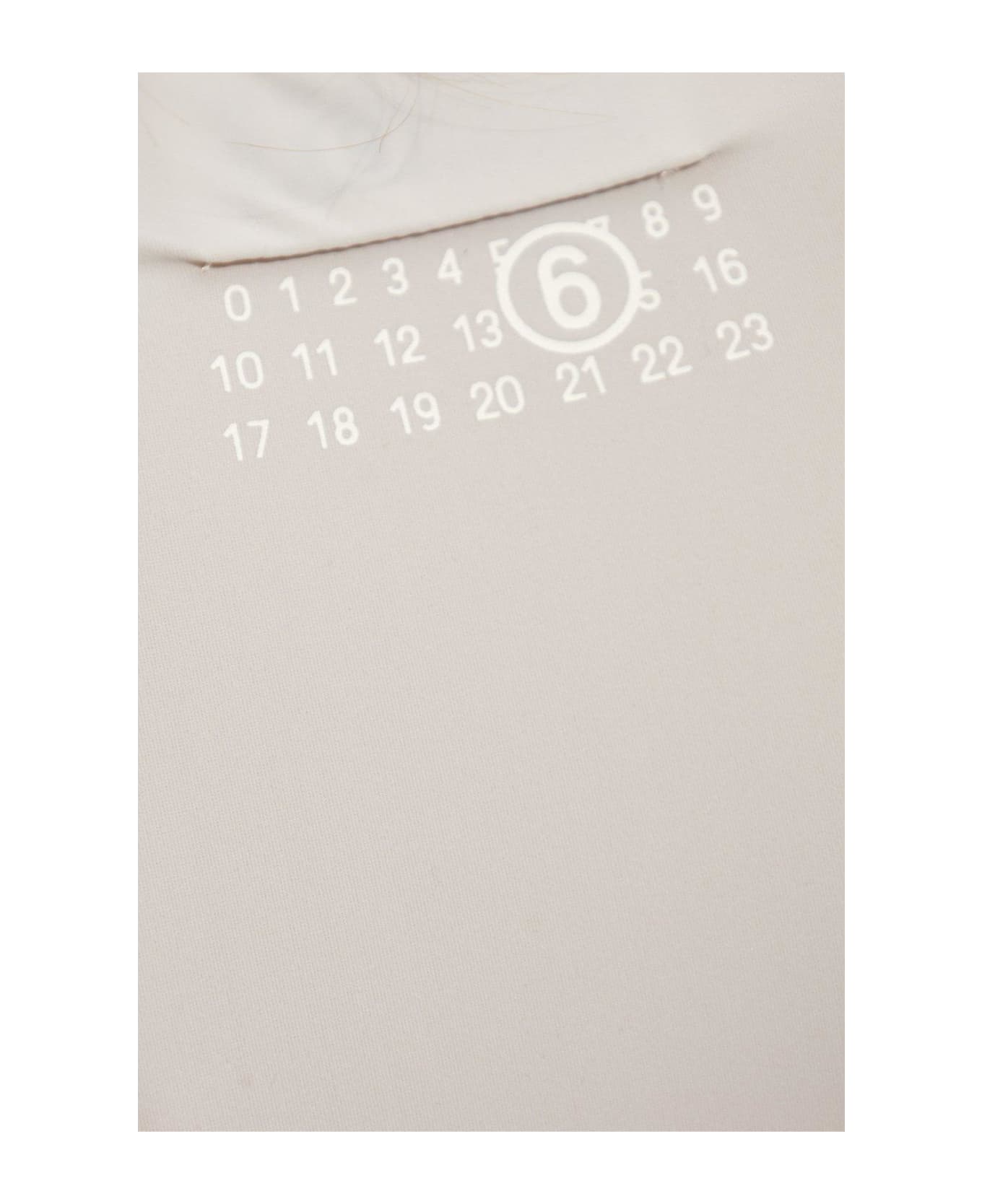 MM6 Maison Margiela Numbers Printed Stretched Bodysuit - GREY ボディスーツ