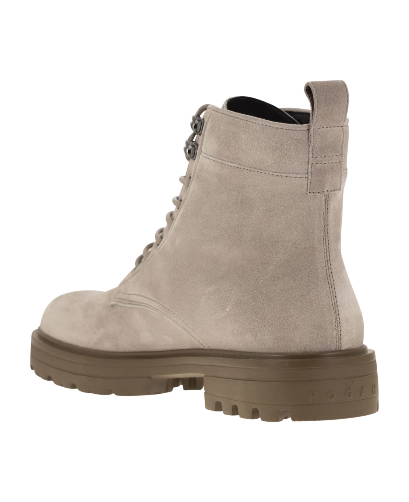 Hogan Ca15 Lace-up Boots - Stone