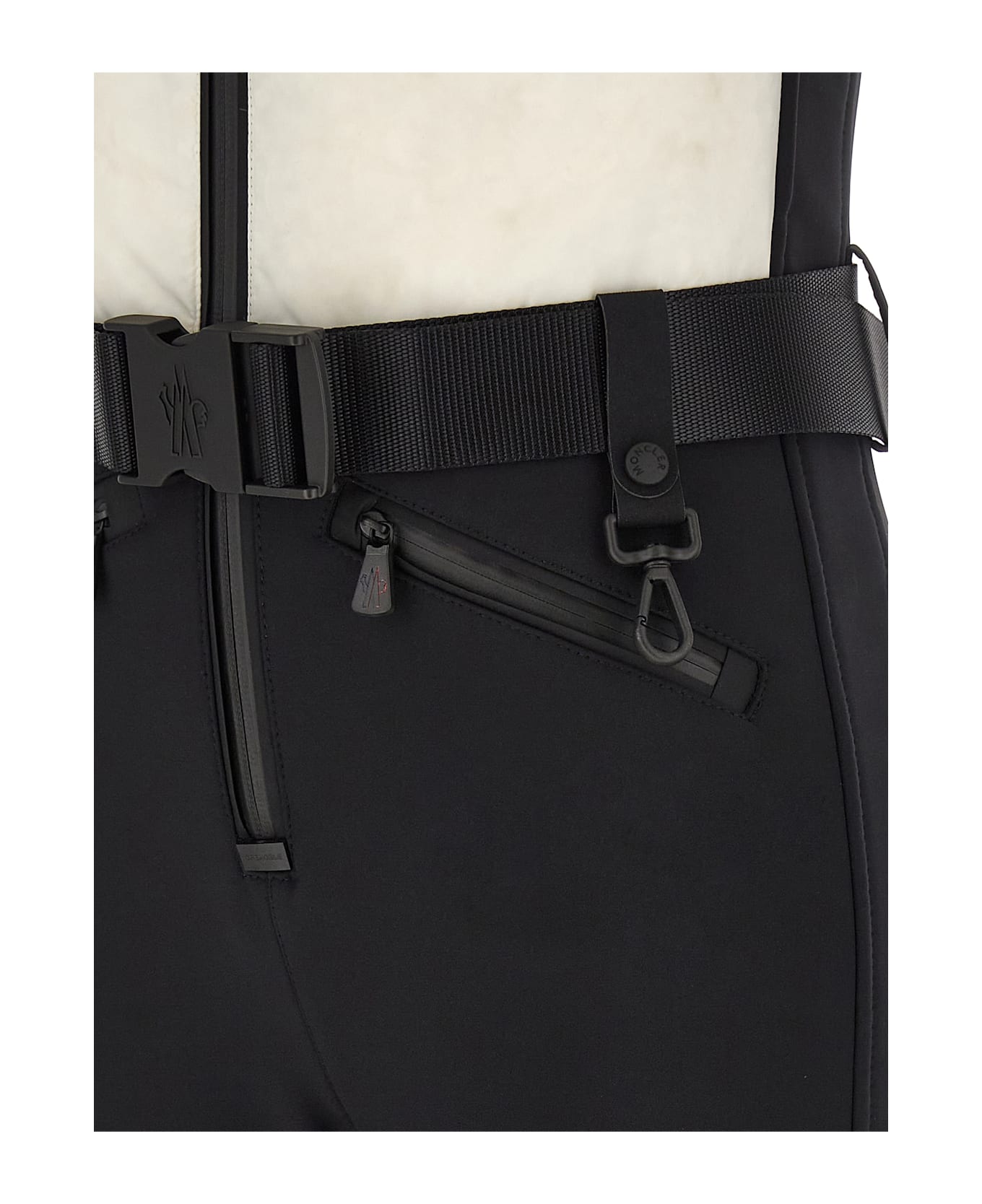 Moncler Grenoble Sleeveless Ski Suit - White/Black
