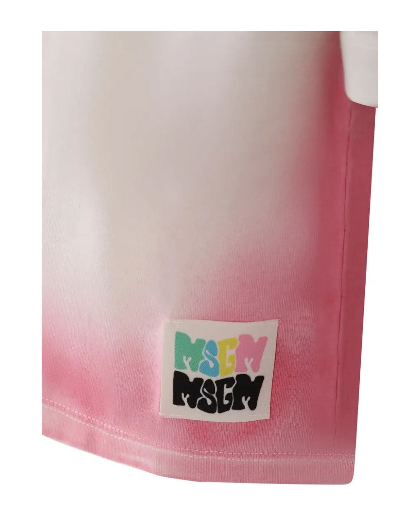 MSGM Pink T-shirt For Girl With Logo - Pink