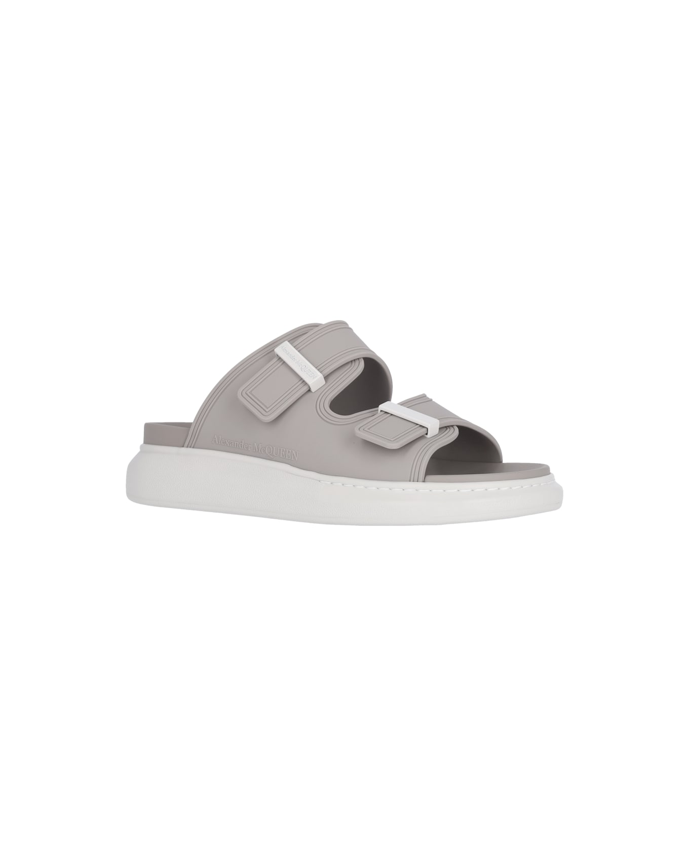 Alexander McQueen "hybrid" Slide Sandals - Gray