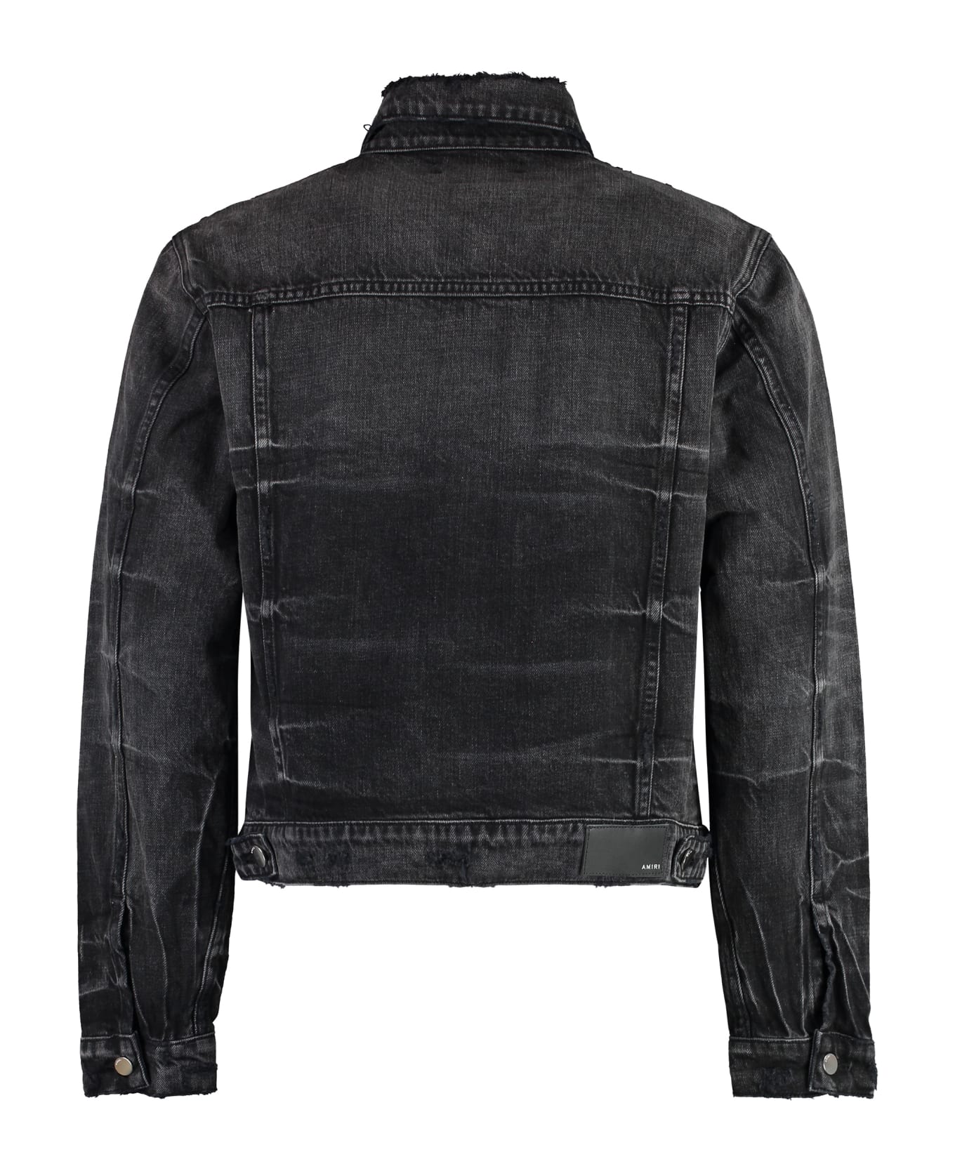 AMIRI Bleach Wash Denim Jacket - black