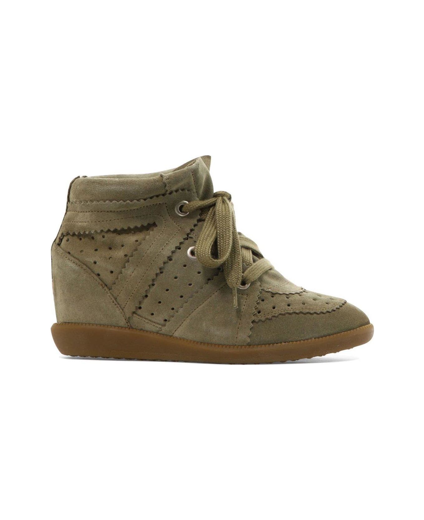 Isabel Marant Bobby Lace-up Wedge Sneakers