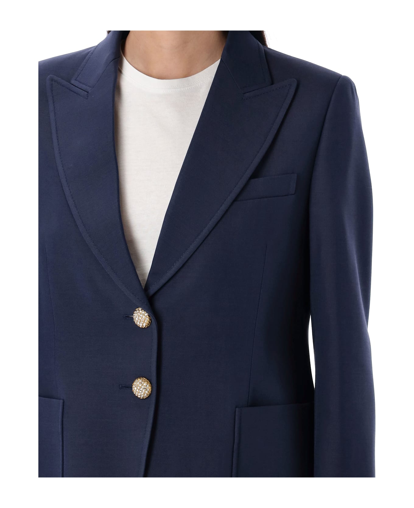 Valentino Garavani Single-breasted Blazer - AVIO SCURO