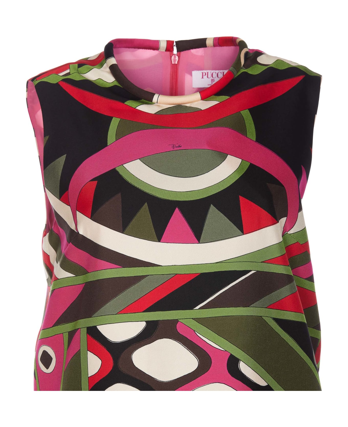 Pucci Vivara Print Silk Twill Dress - MultiColour ワンピース＆ドレス
