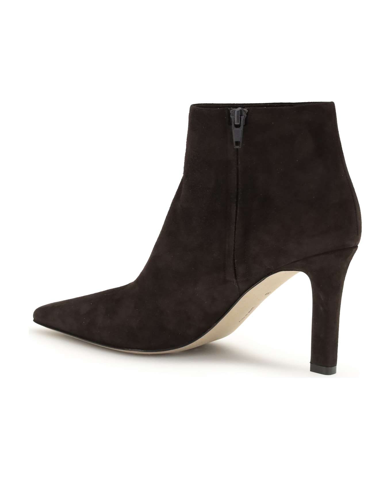 The Row Squared Toe Nappa Leather Ankle Boots