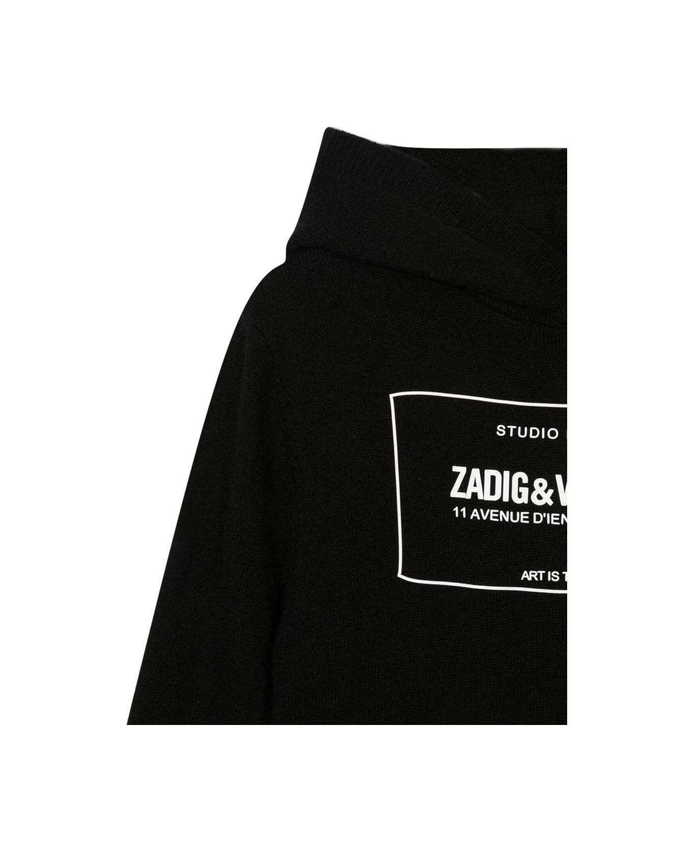 Zadig & Voltaire Hooded Pullover - BLACK ニットウェア＆スウェットシャツ