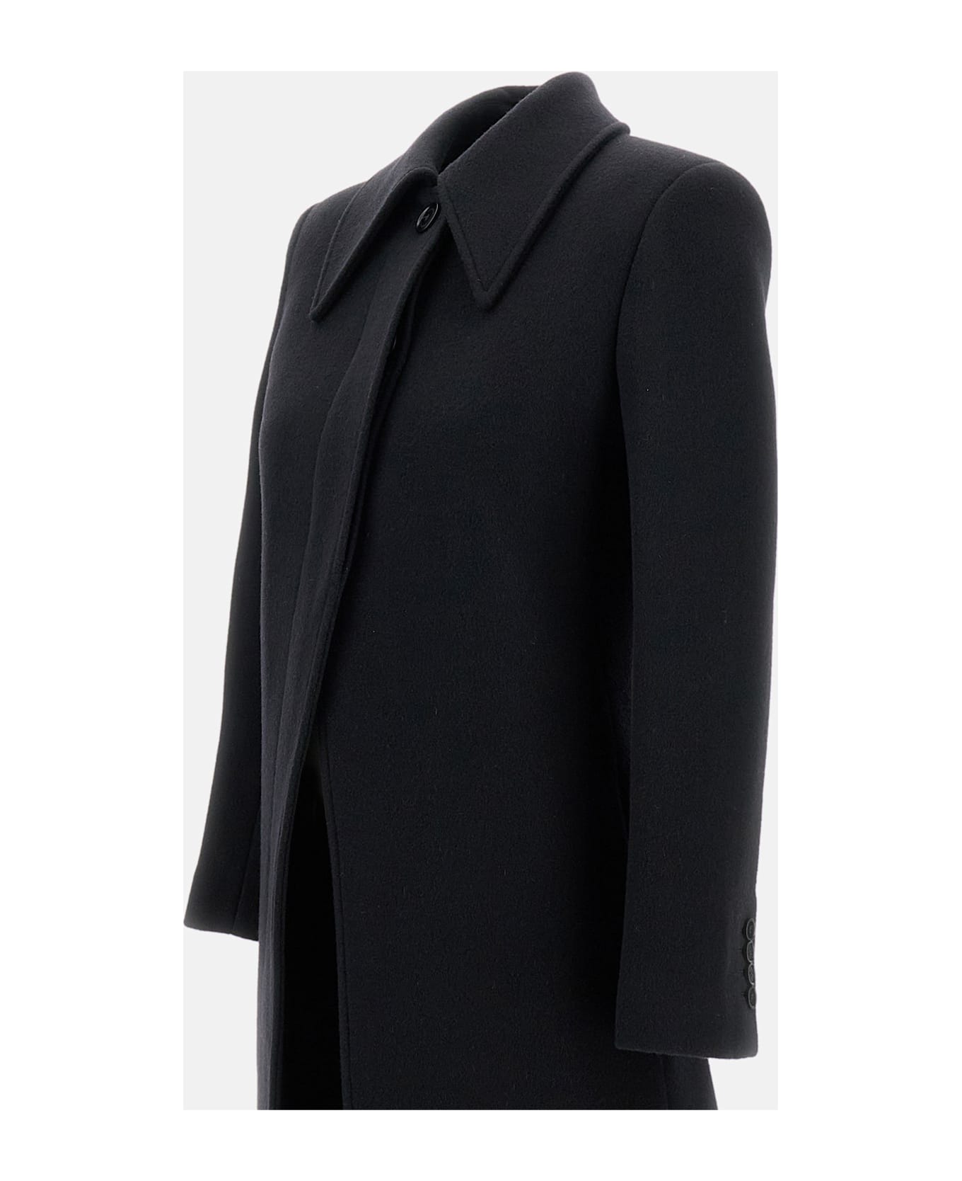 Alexander McQueen Single Breasted Coat - Black