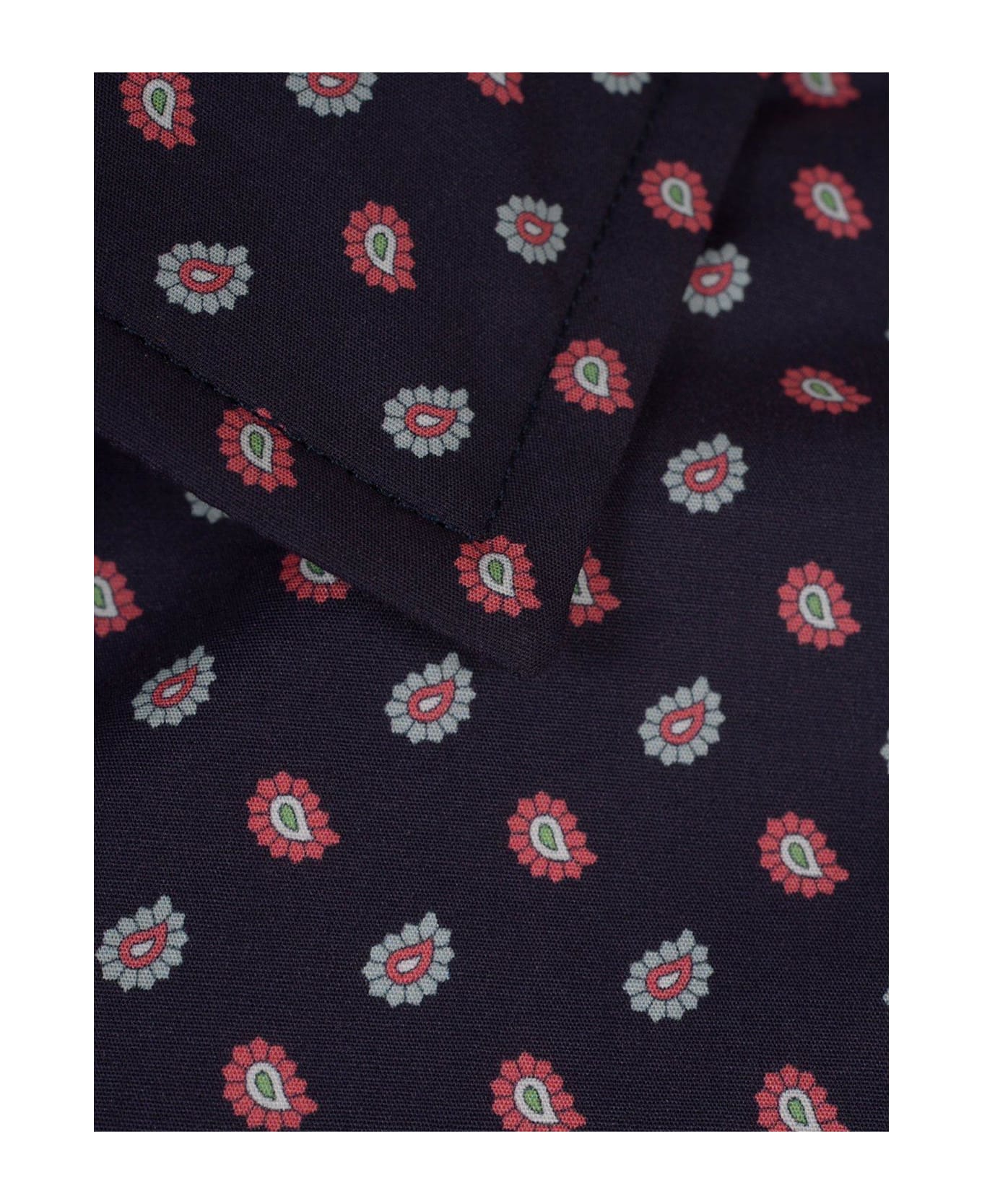 Etro Paisley-printed Stretch Shirt - BLU