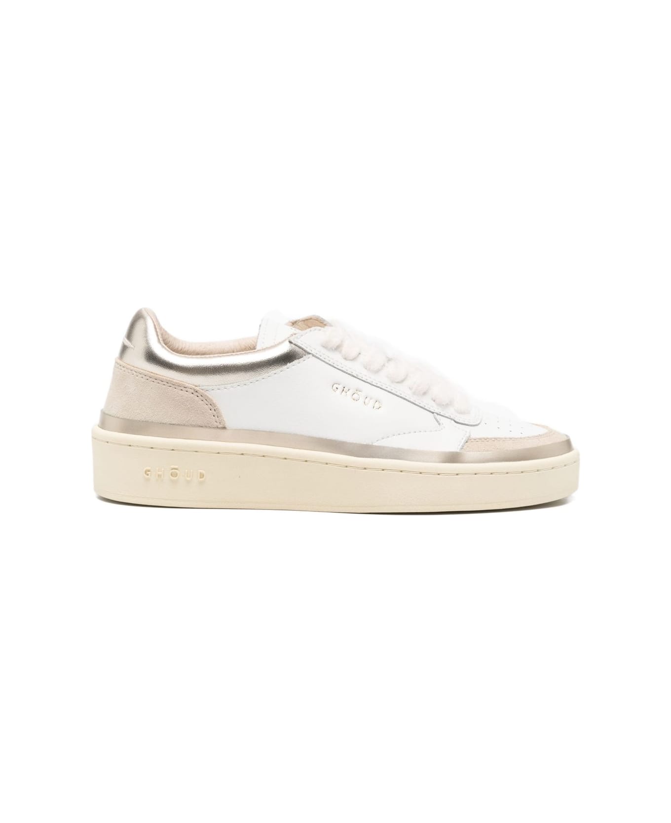 GHOUD Pads Low Leather Sneakers - White
