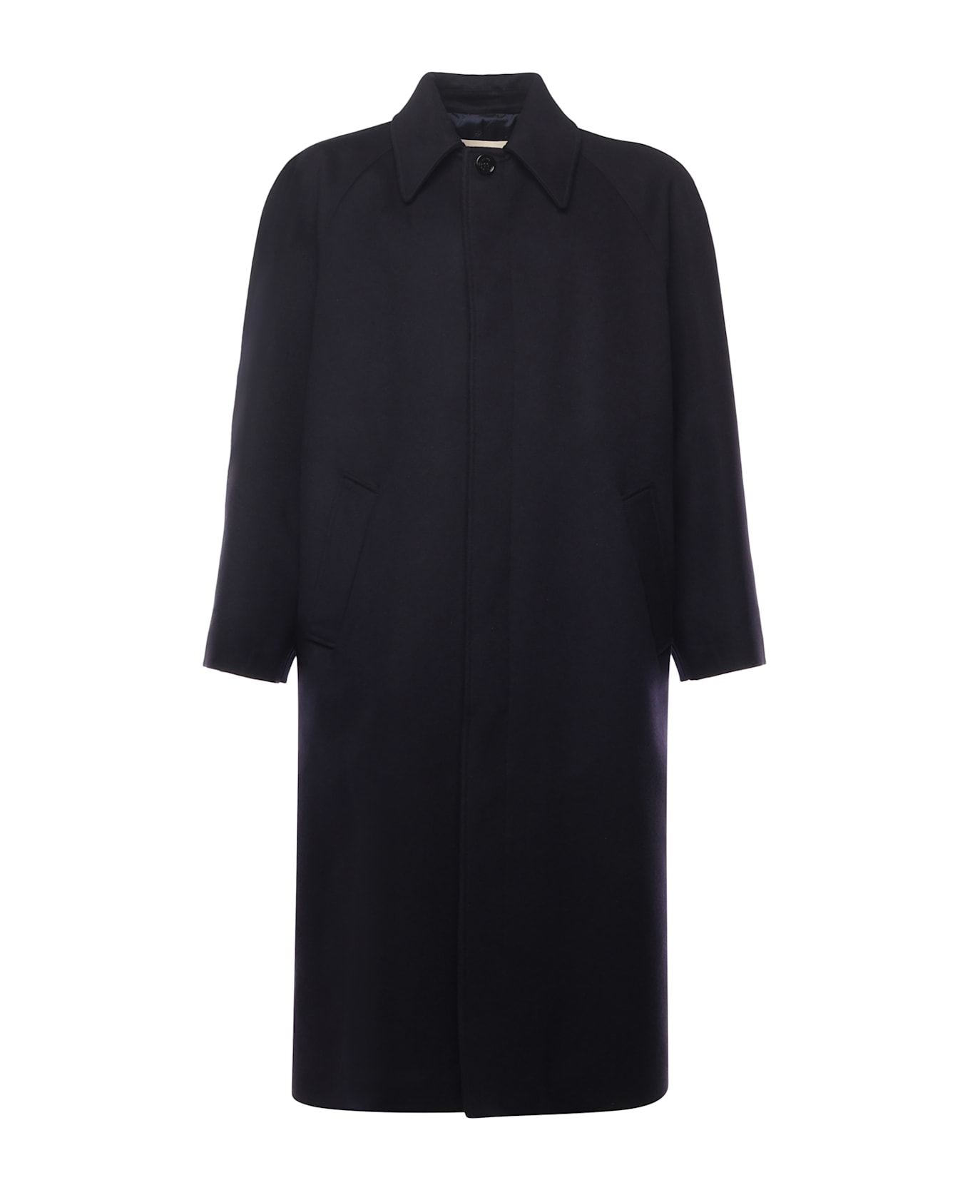 Valentino Garavani Single-breasted Wool And Cashmere Coat - Night