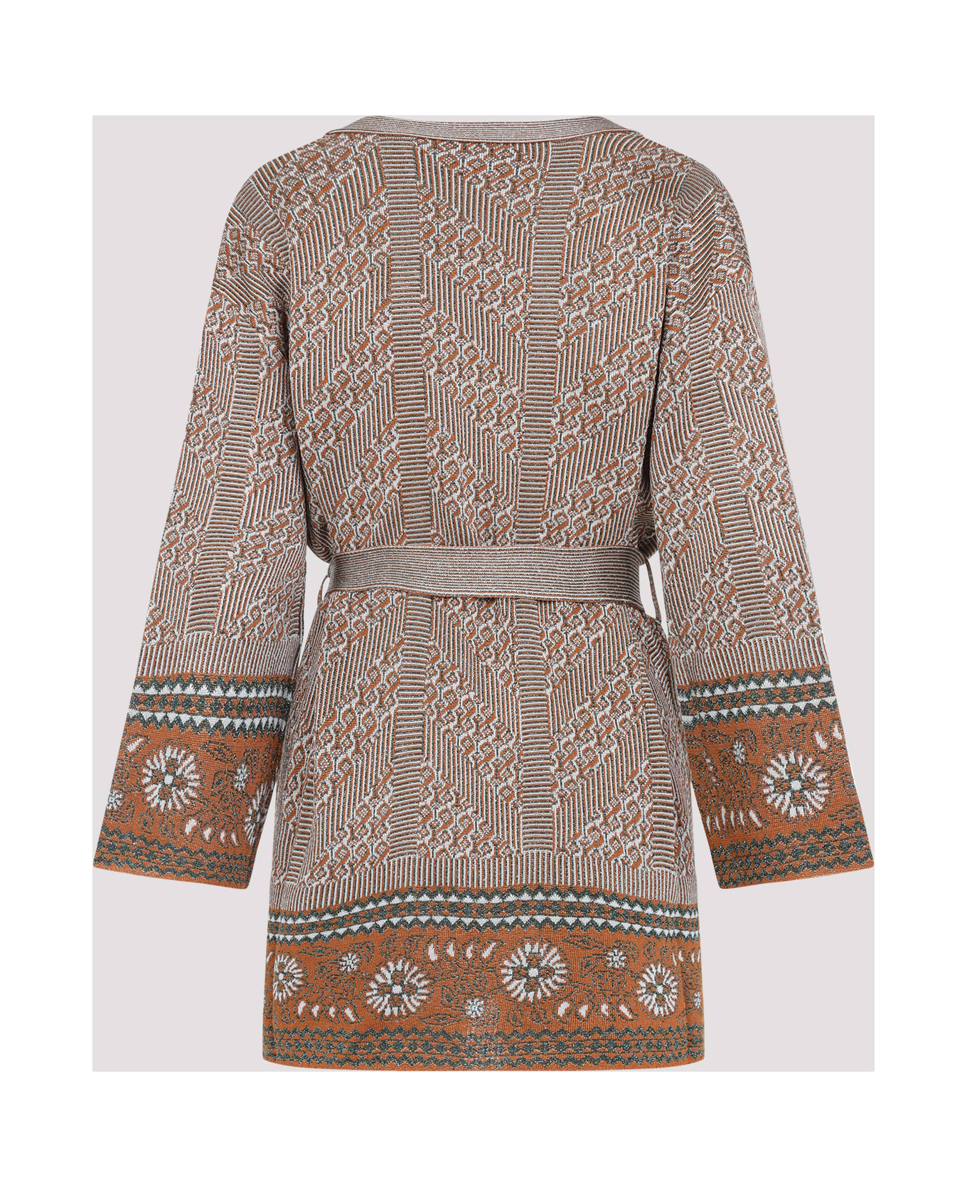 Valentino Viscose Cardigan - Qe Ginger Orange Gold ニットウェア