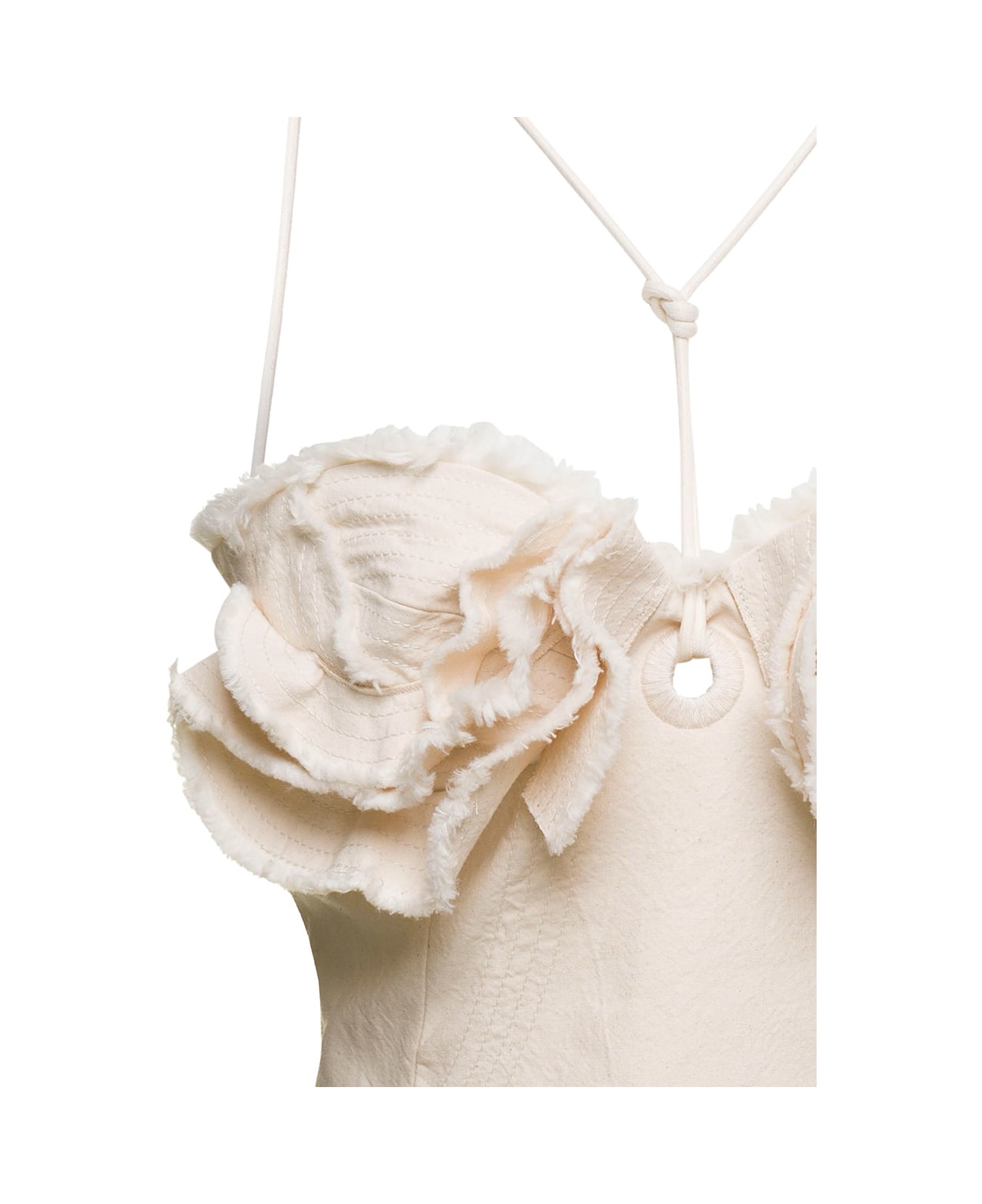 Jacquemus Cotton Mini-dress - White ランジェリー＆パジャマ