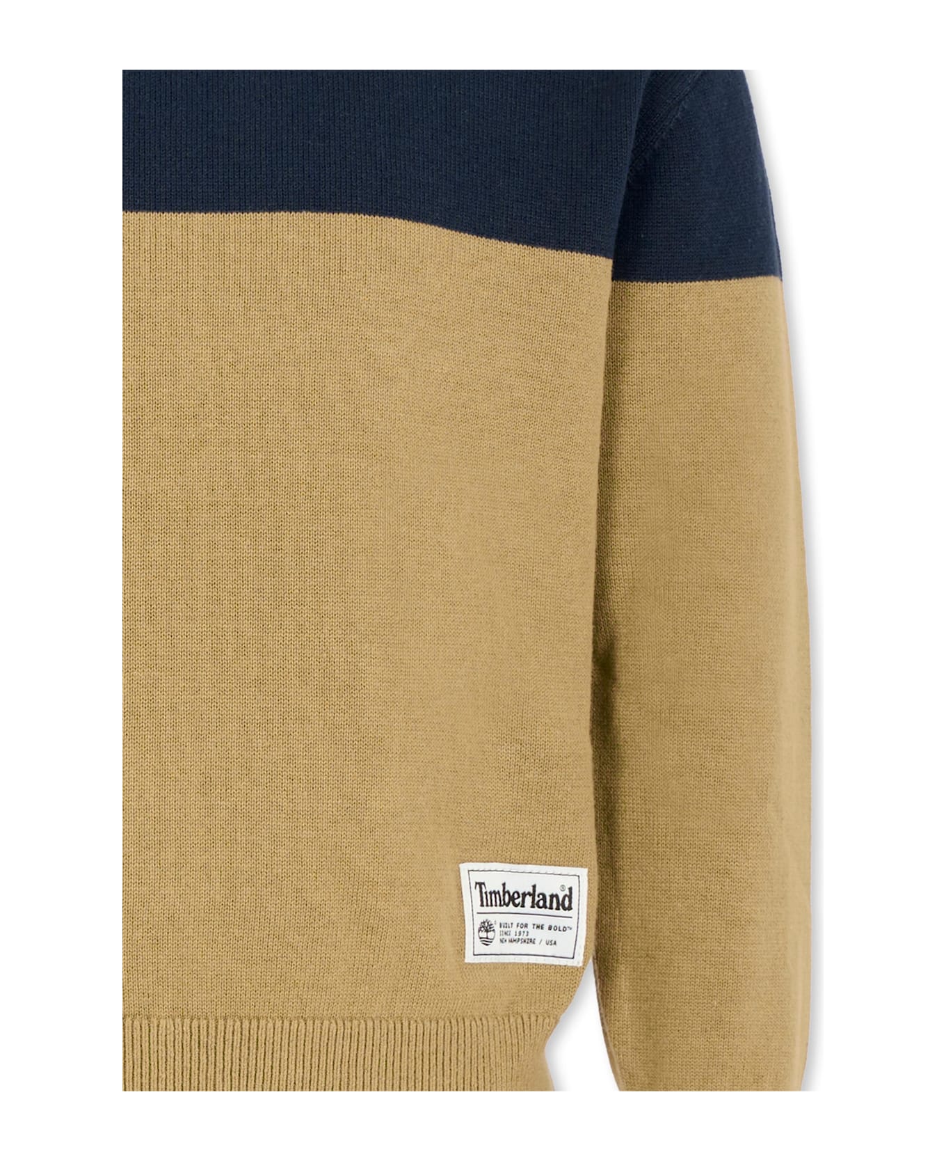 Timberland Beige Sweater For Boy With Patch - Beige