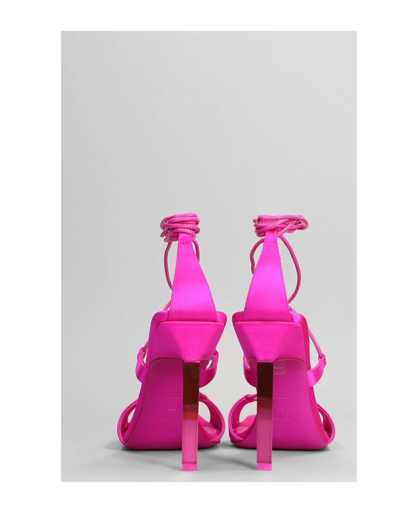 The Attico Adele Lace-up Pumps - FUCHSIA