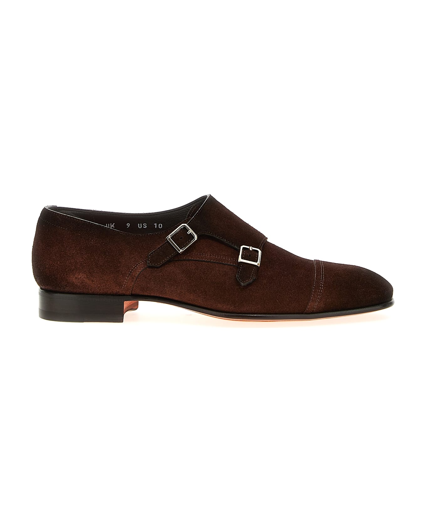 Santoni Double Buckle 
alex
 - Brown