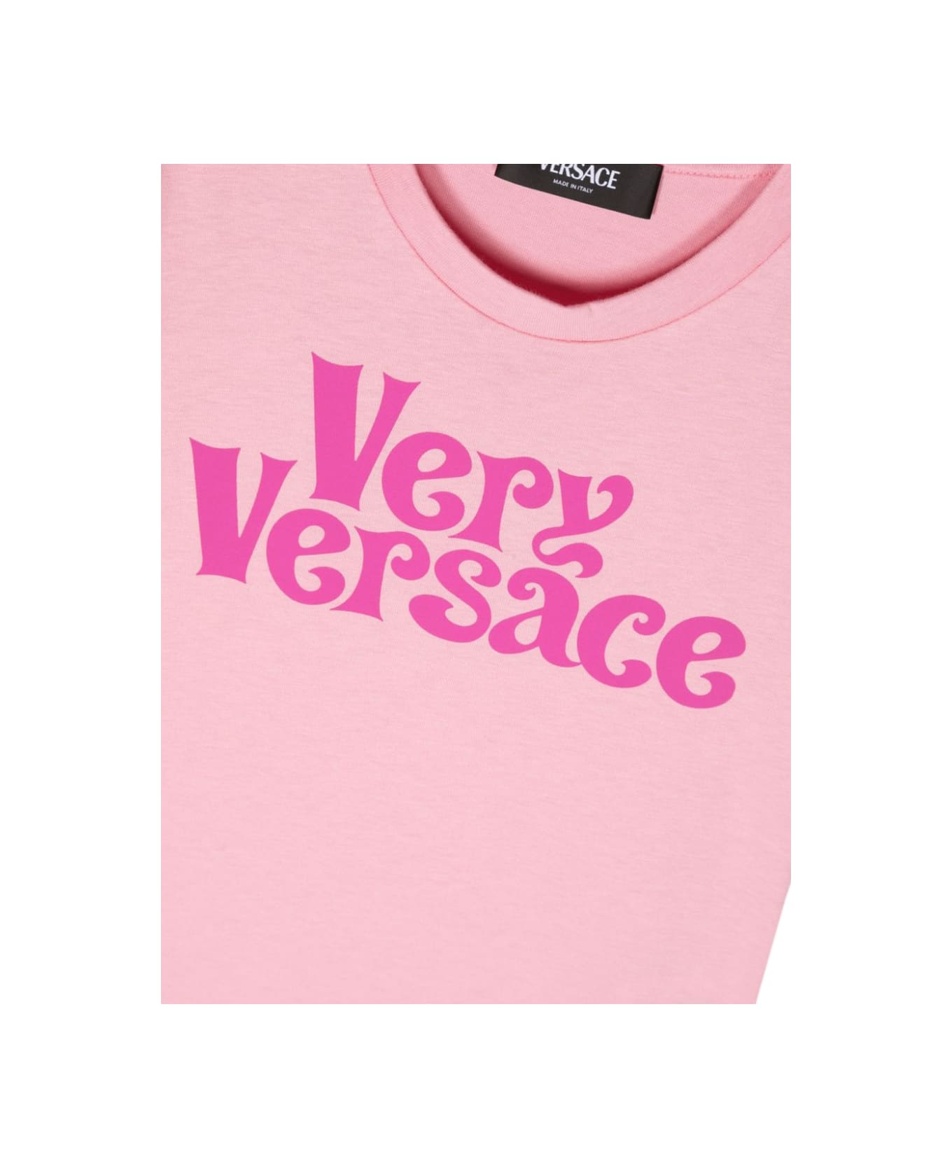 Versace Very Versace Print Jersey T-shirt - PINK