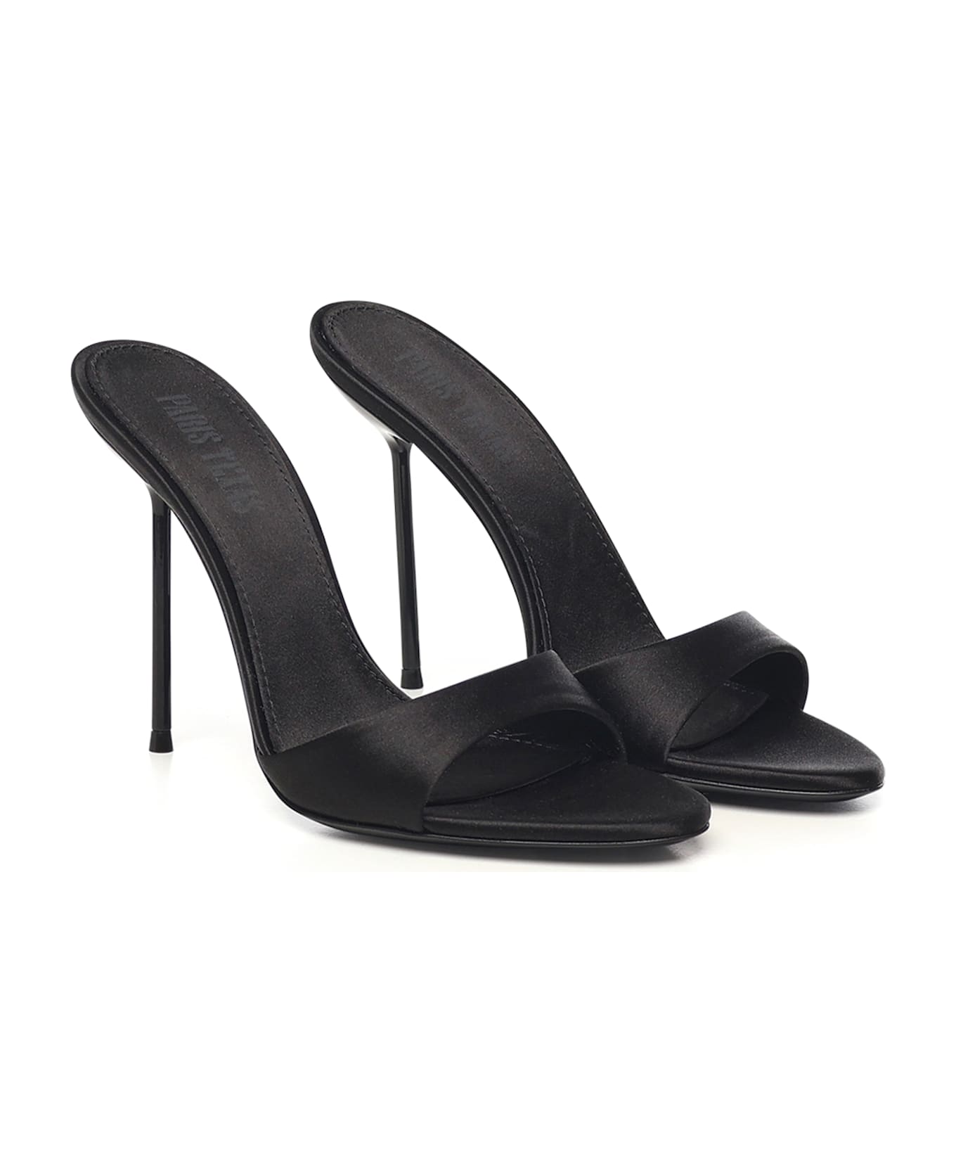 Paris Texas Lidia Satin Mules - Black