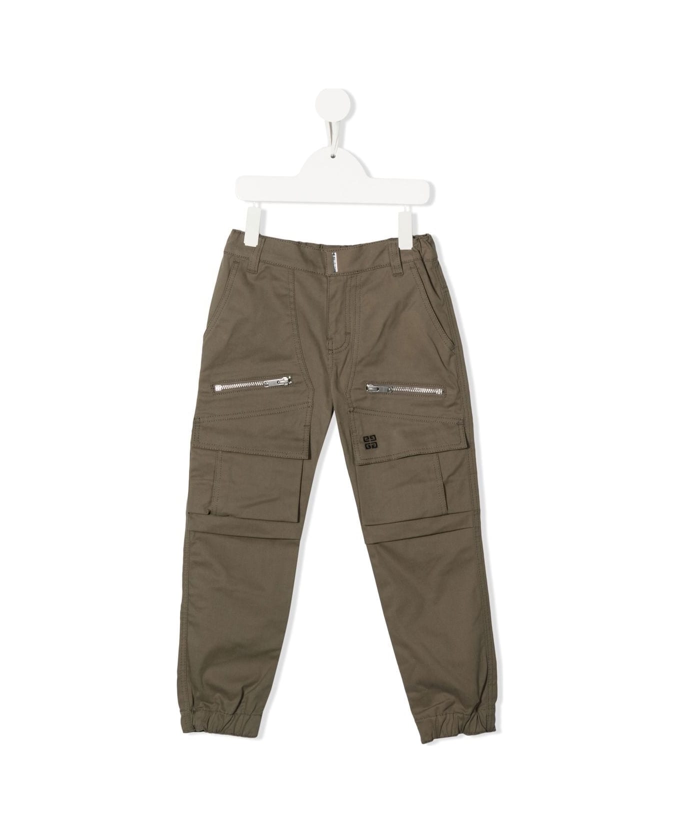 Givenchy Green Cotton Trousers - Verde