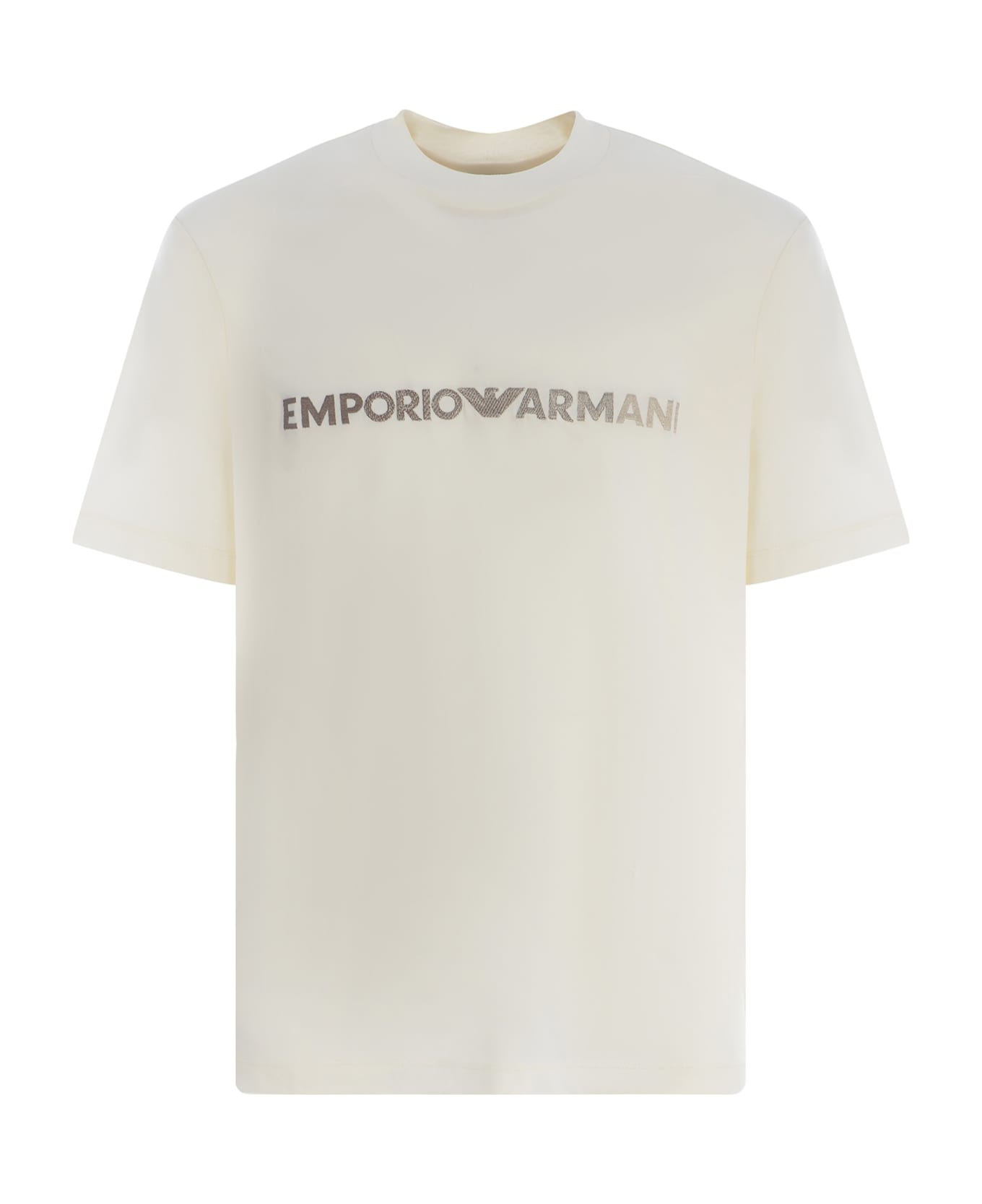 Emporio Armani T-shirt Emporio Armani Made Of Cotton - Beige