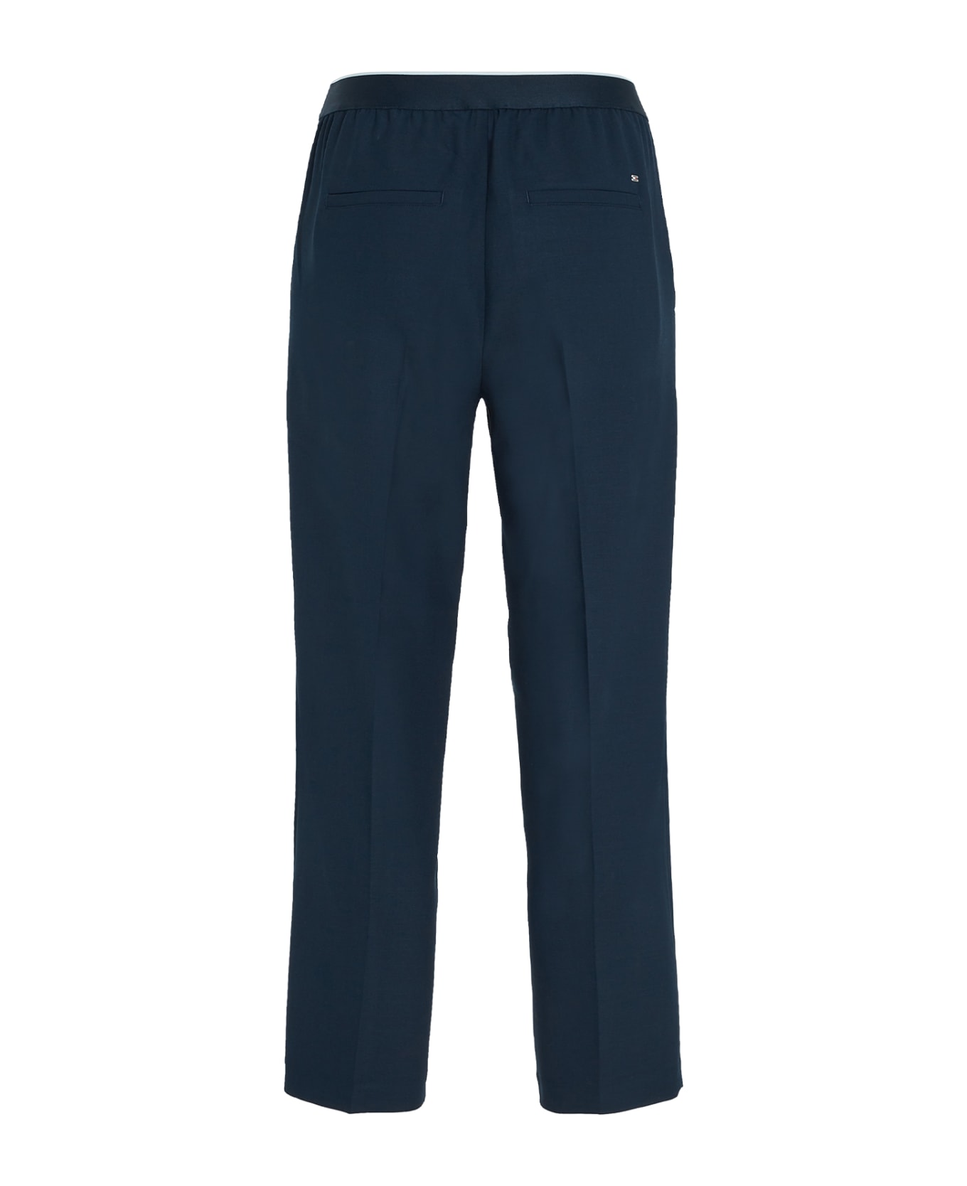 Tommy Hilfiger Slim Fit Trousers With Logo At The Waist - DESERT SKY