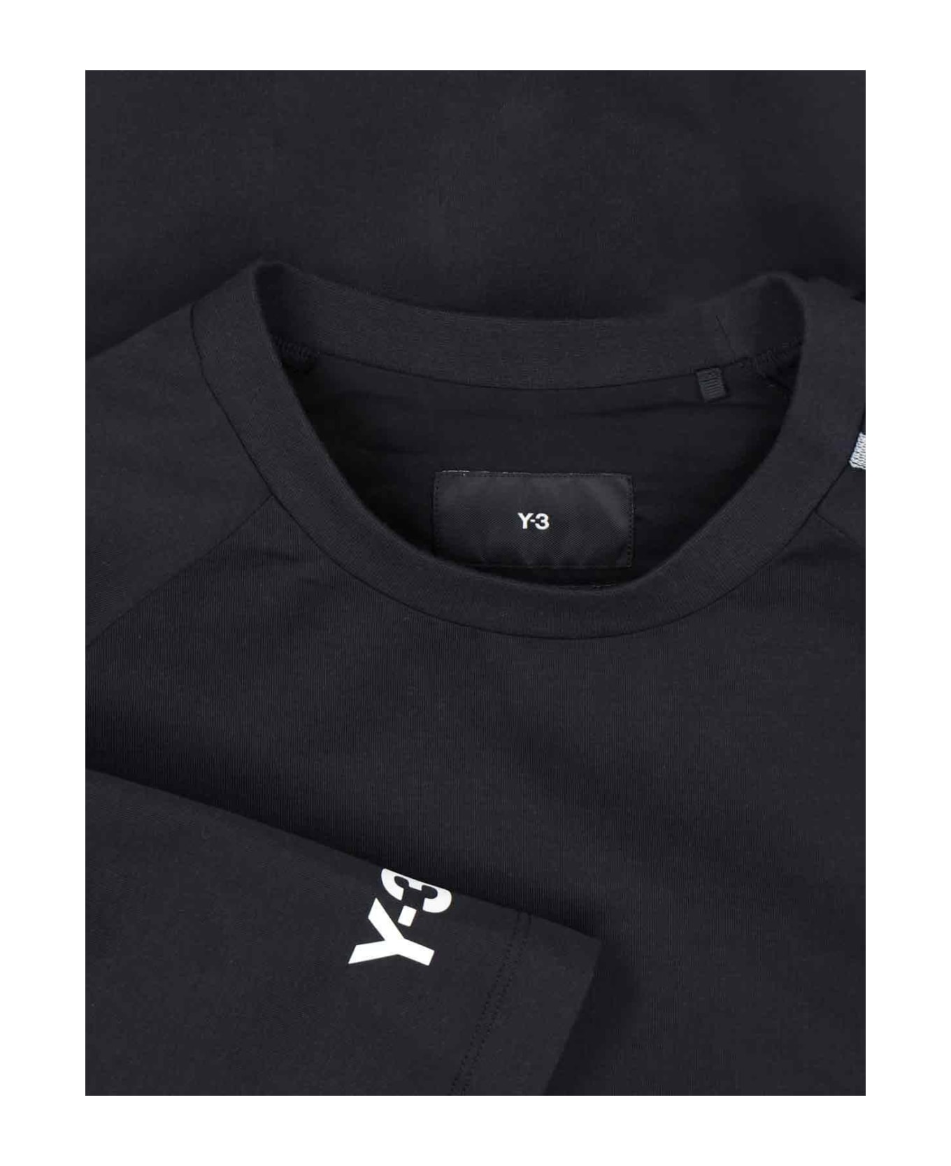 Y-3 '3 Stripes' T-shirt - Black