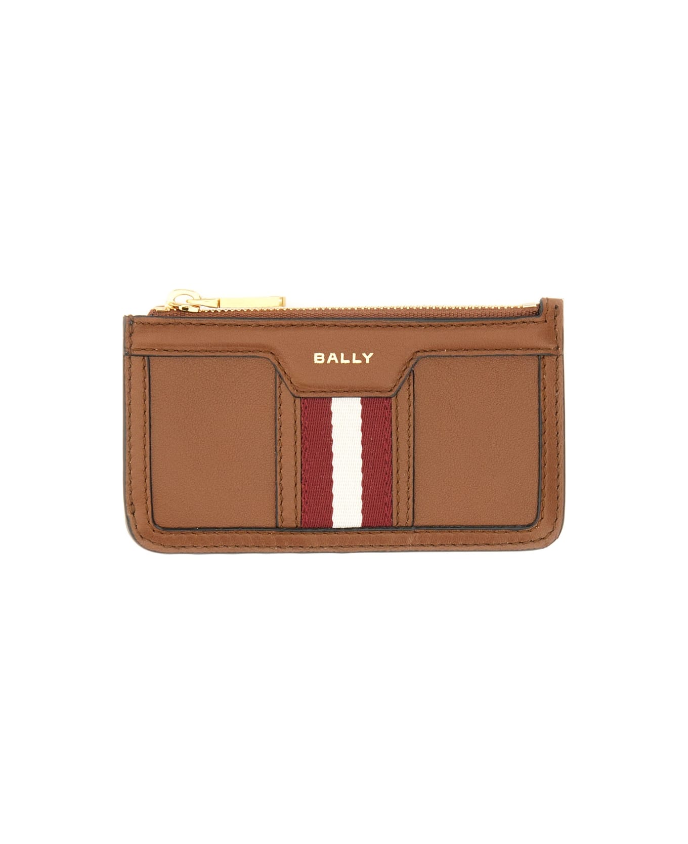 Bally Leather Card Holder - BROWN
