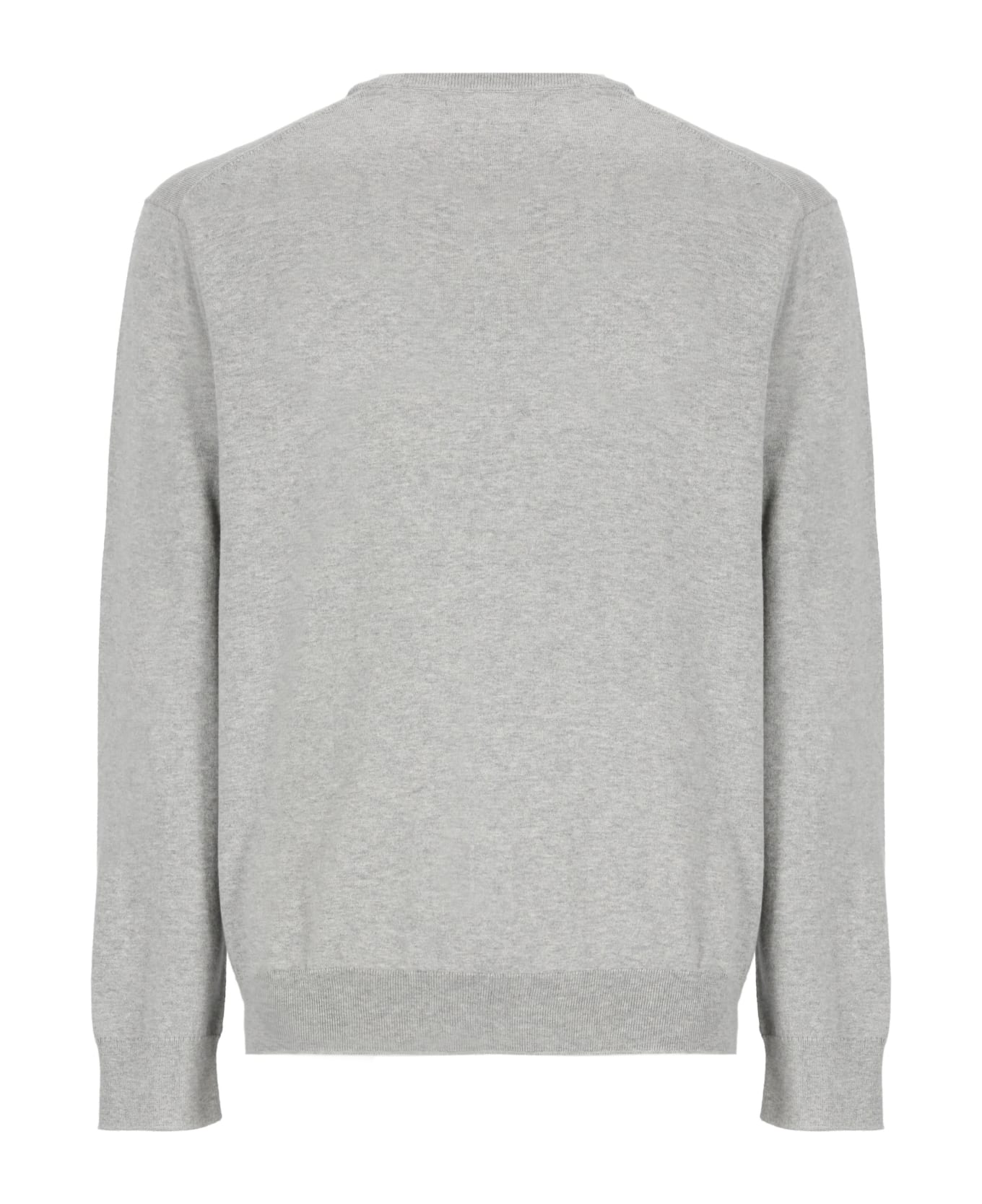 Ralph Lauren Logo Embroidered Crewneck Sweater - Grey