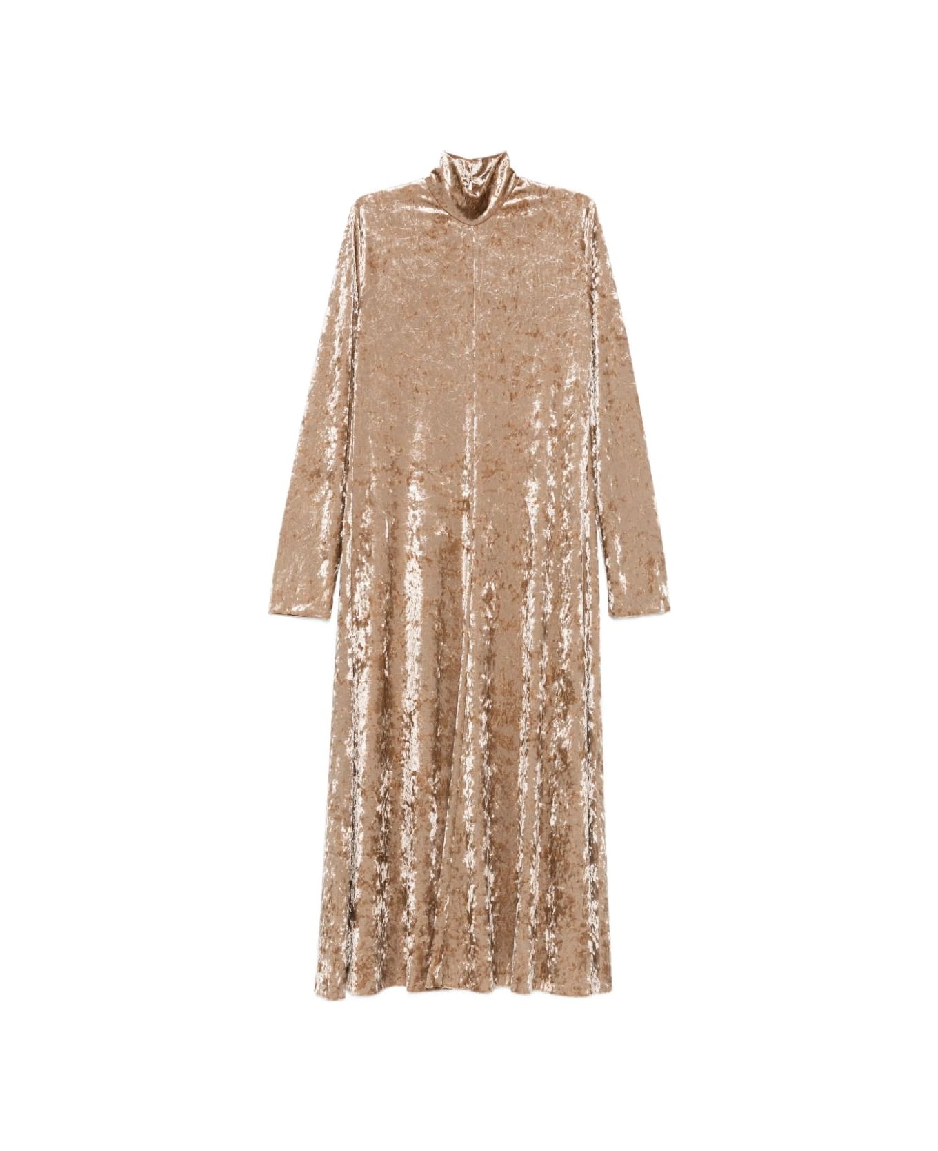Forte_Forte Velvet Long Dress - Beige