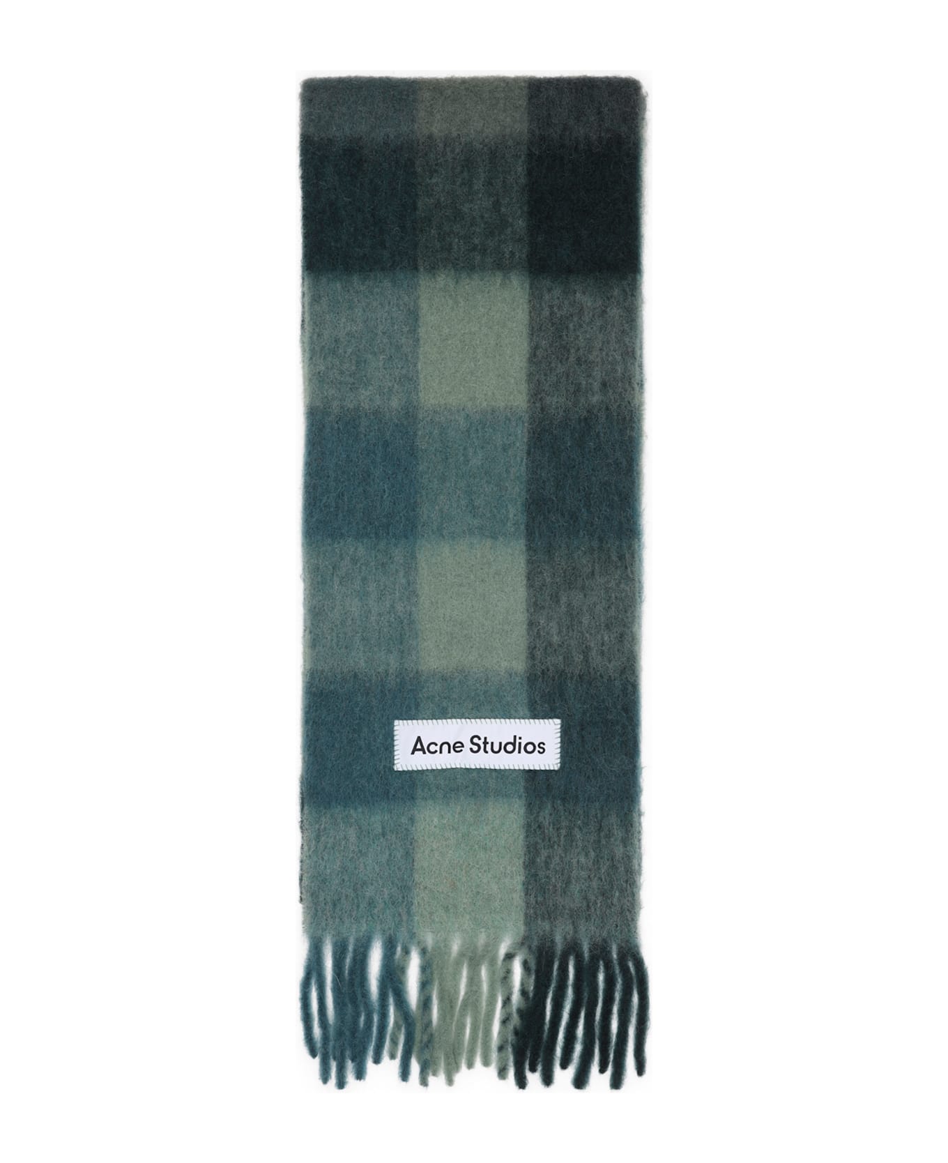 Acne Studios Alpaca Scarf - Dud Teal Grey Green