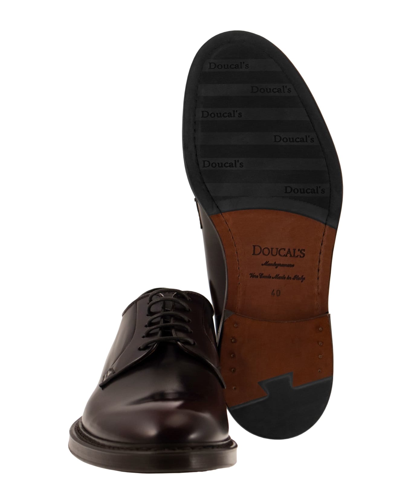 Doucal's Horse - Derby Lace-up - Burgundy ローファー＆デッキシューズ