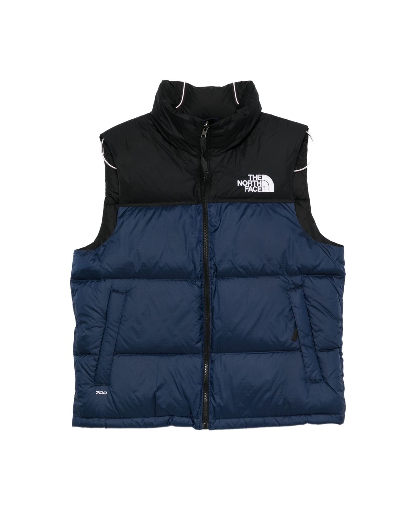 The North Face Quilted Zip-up Vest - Blue