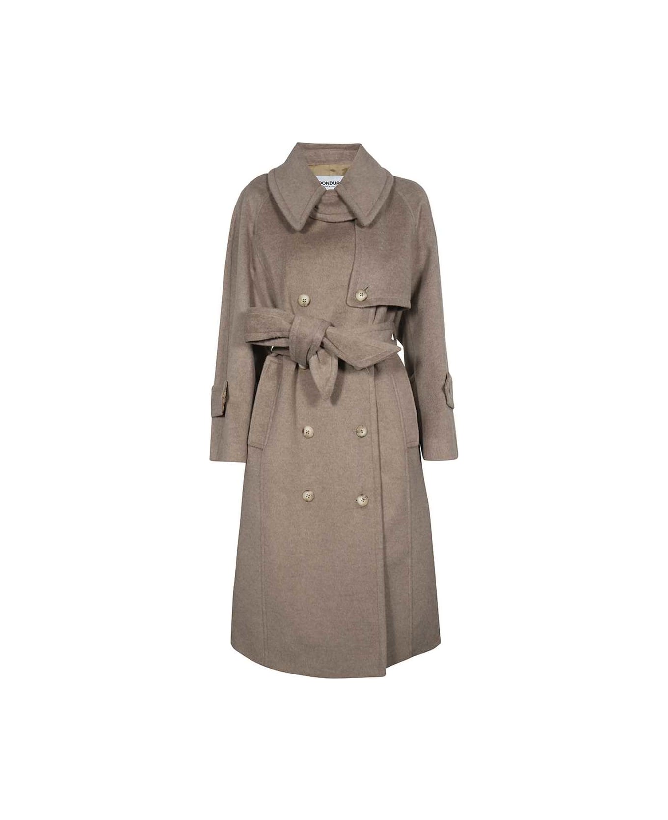 Dondup Double-breasted Wool Coat - Beige