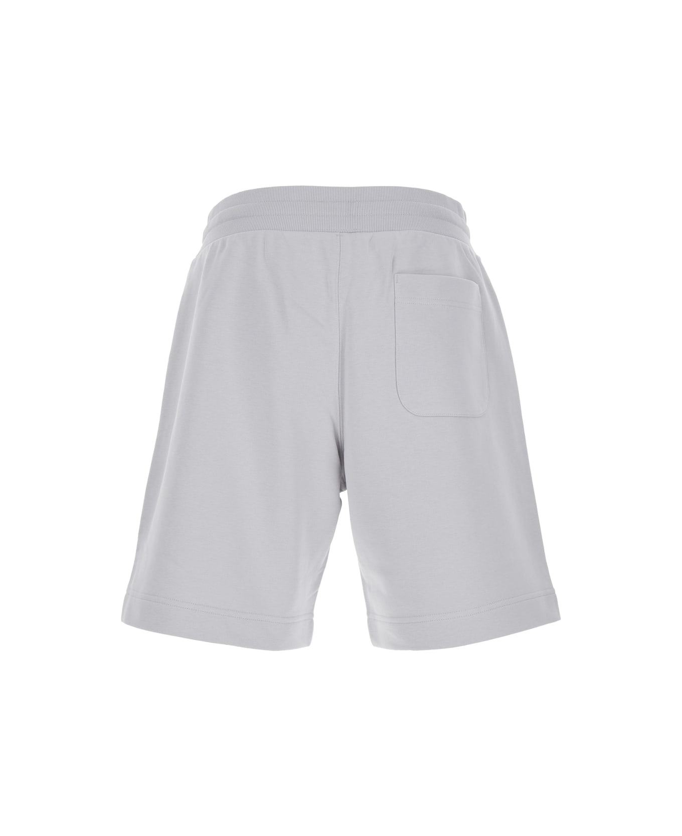 Parajumpers 'cairo' Grey Shorts With Drawstring Waist And Logo Patch On The Front In Cotton Blend Man - Grey