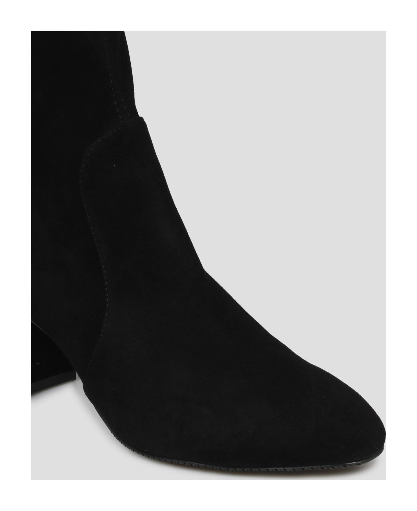 Stuart Weitzman Yuliana Ankle Boots - Black Suede