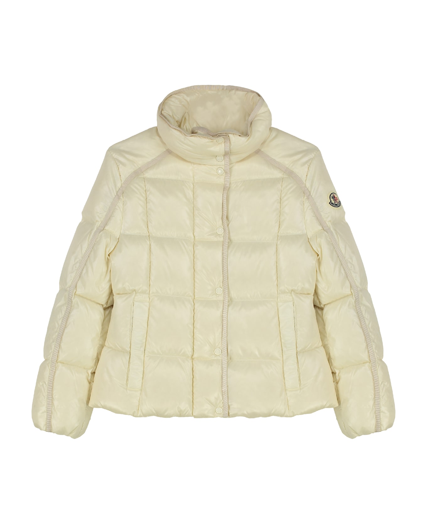 Moncler Selat Hooded Down Jacket - panna